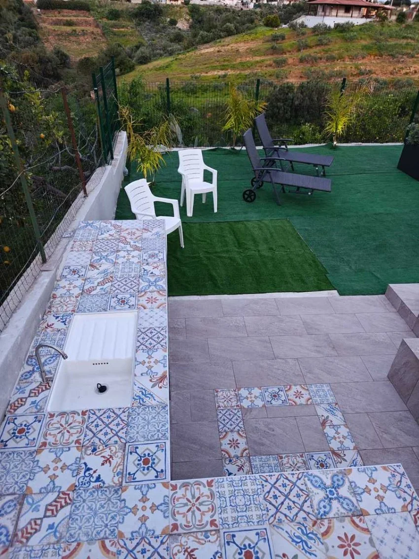 8-bedroom 2-bathroom renovated house 188m2 | 400 metres from the sea with views overlooking the gulf | It consists of two apartments, each with a kitchen, which are being sold as a single unit | There are also separate balconies and a 94m2 terrace wi