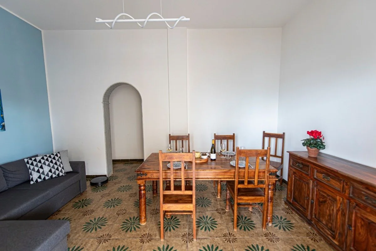8-bedroom 2-bathroom renovated house 188m2 | 400 metres from the sea with views overlooking the gulf | It consists of two apartments, each with a kitchen, which are being sold as a single unit | There are also separate balconies and a 94m2 terrace wi