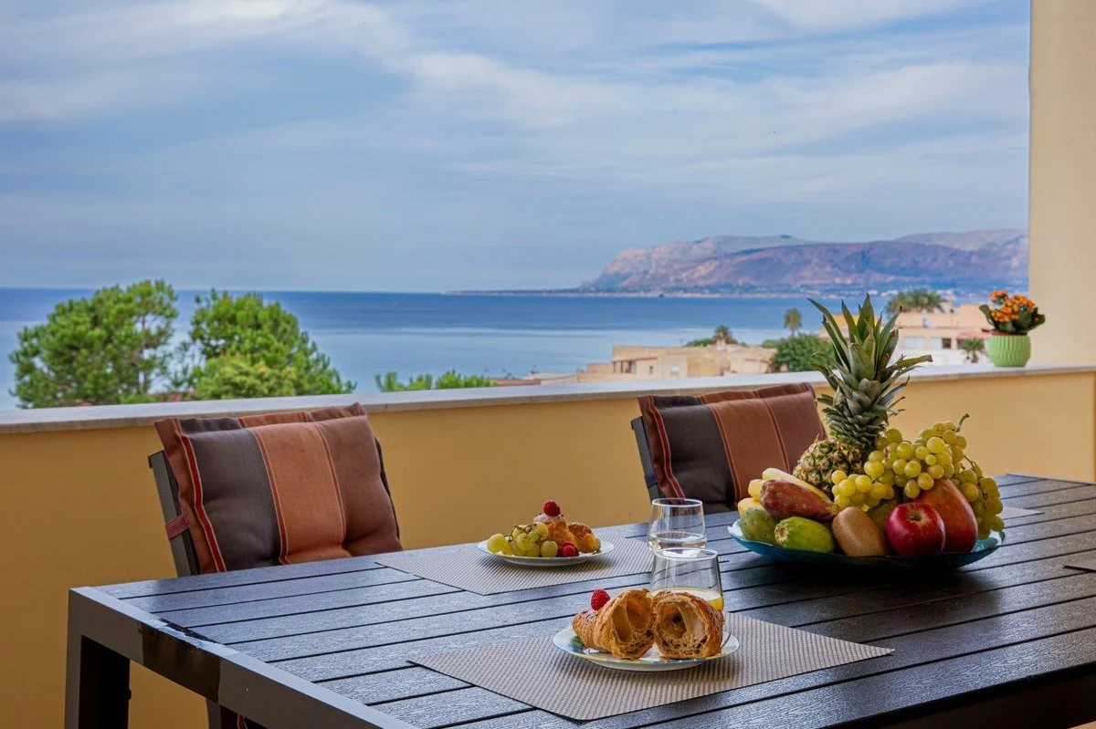 8-bedroom 2-bathroom renovated house 188m2 | 400 metres from the sea with views overlooking the gulf | It consists of two apartments, each with a kitchen, which are being sold as a single unit | There are also separate balconies and a 94m2 terrace wi