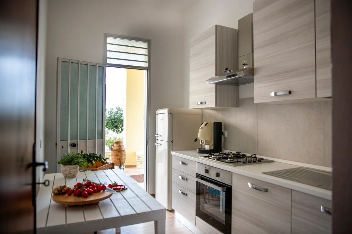 8-bedroom 2-bathroom renovated house 188m2 | 400 metres from the sea with views overlooking the gulf | It consists of two apartments, each with a kitchen, which are being sold as a single unit | There are also separate balconies and a 94m2 terrace wi