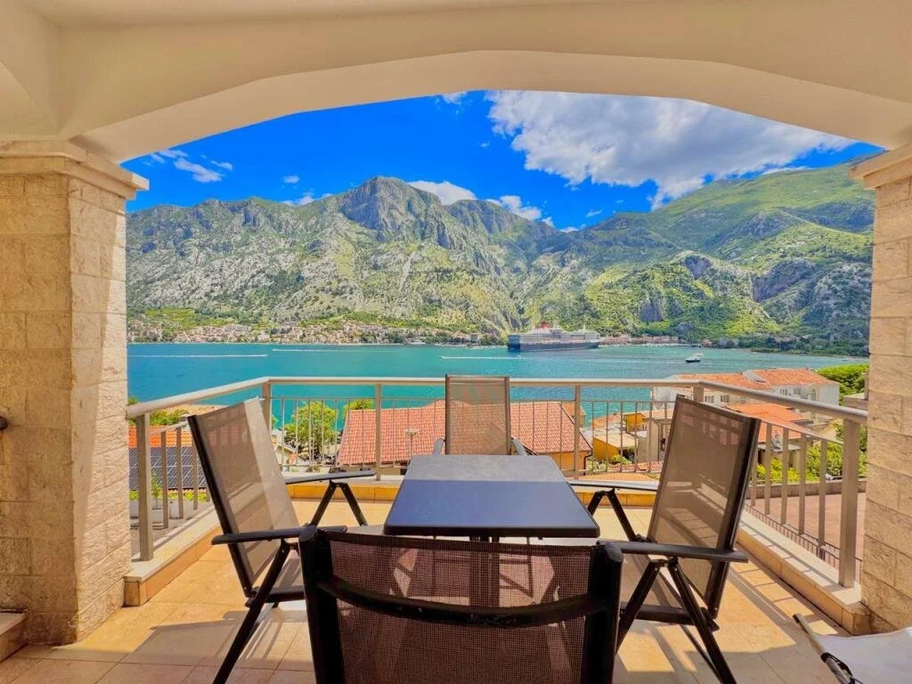 2-bedroom 2-bathroom apartment | Sea views of Bay of Kotor | Fully furnished | Dedicated parking space | Complex includes a large pool | €250,000 (AU$415,000)