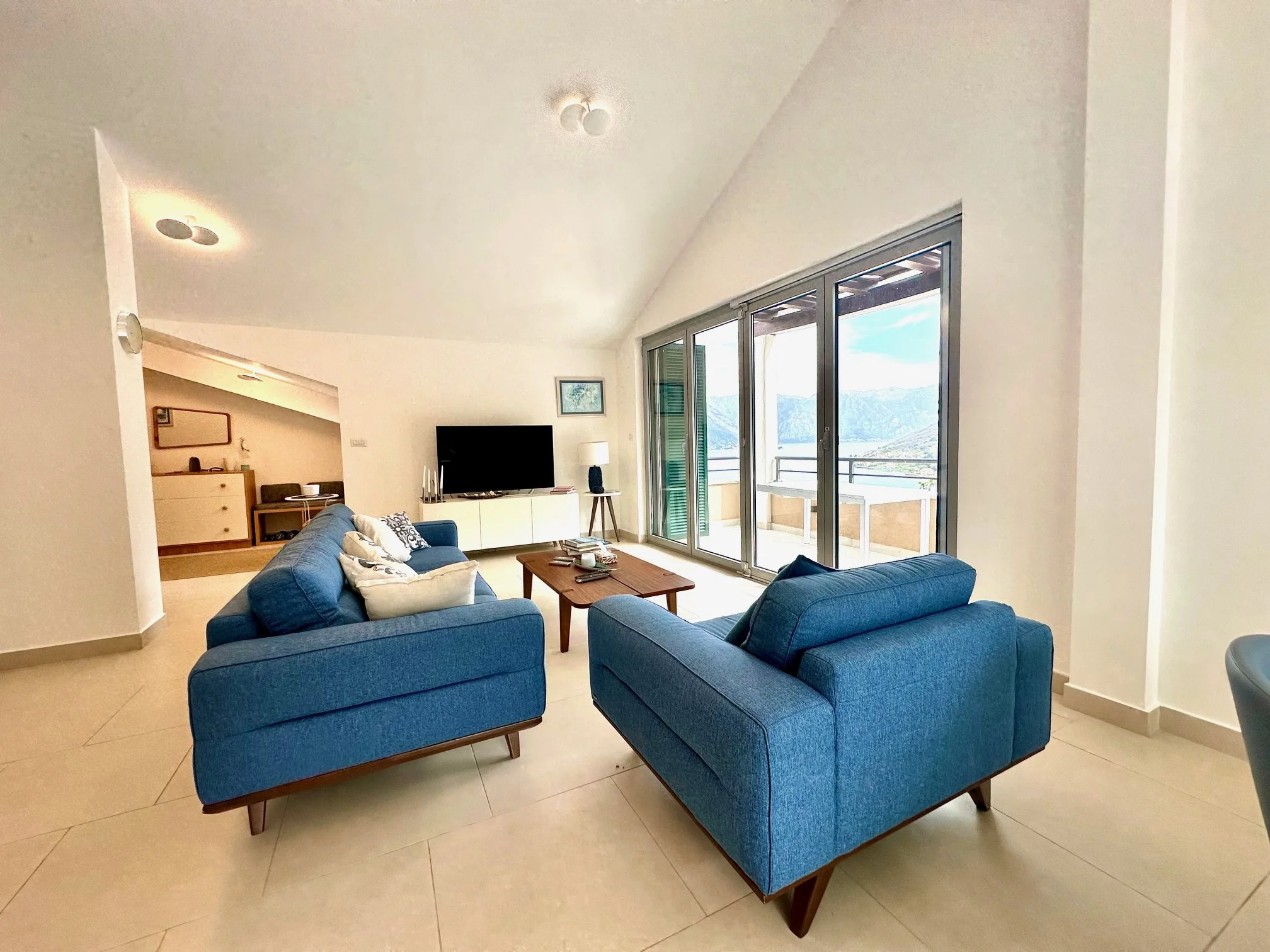 2-bedroom 2-bathroom penthouse in exclusive gated community | Generously sized terrace offering stunning panoramic views of sea and mountains | Fully furnished | Shared pool and on-site spa facilities | Kid’s playground |  €349,000 (AU$579,000)