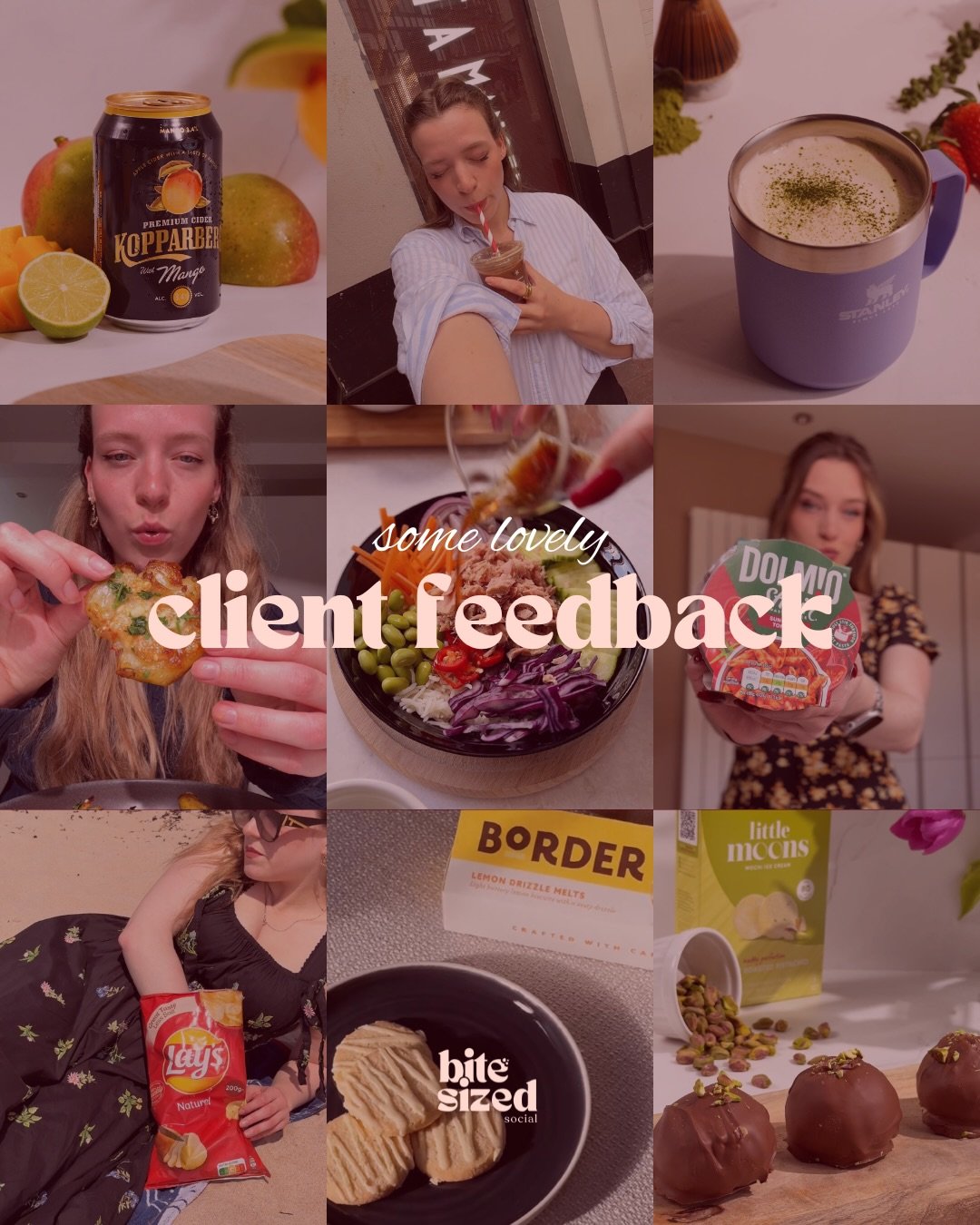 Nothing means more than happy clients 🤍

Every testimonial here represents a collaboration, a vision brought to life, and content created with real purpose.

At Bite Sized Social, the focus is never just on making things look good, it&rsquo;s about 