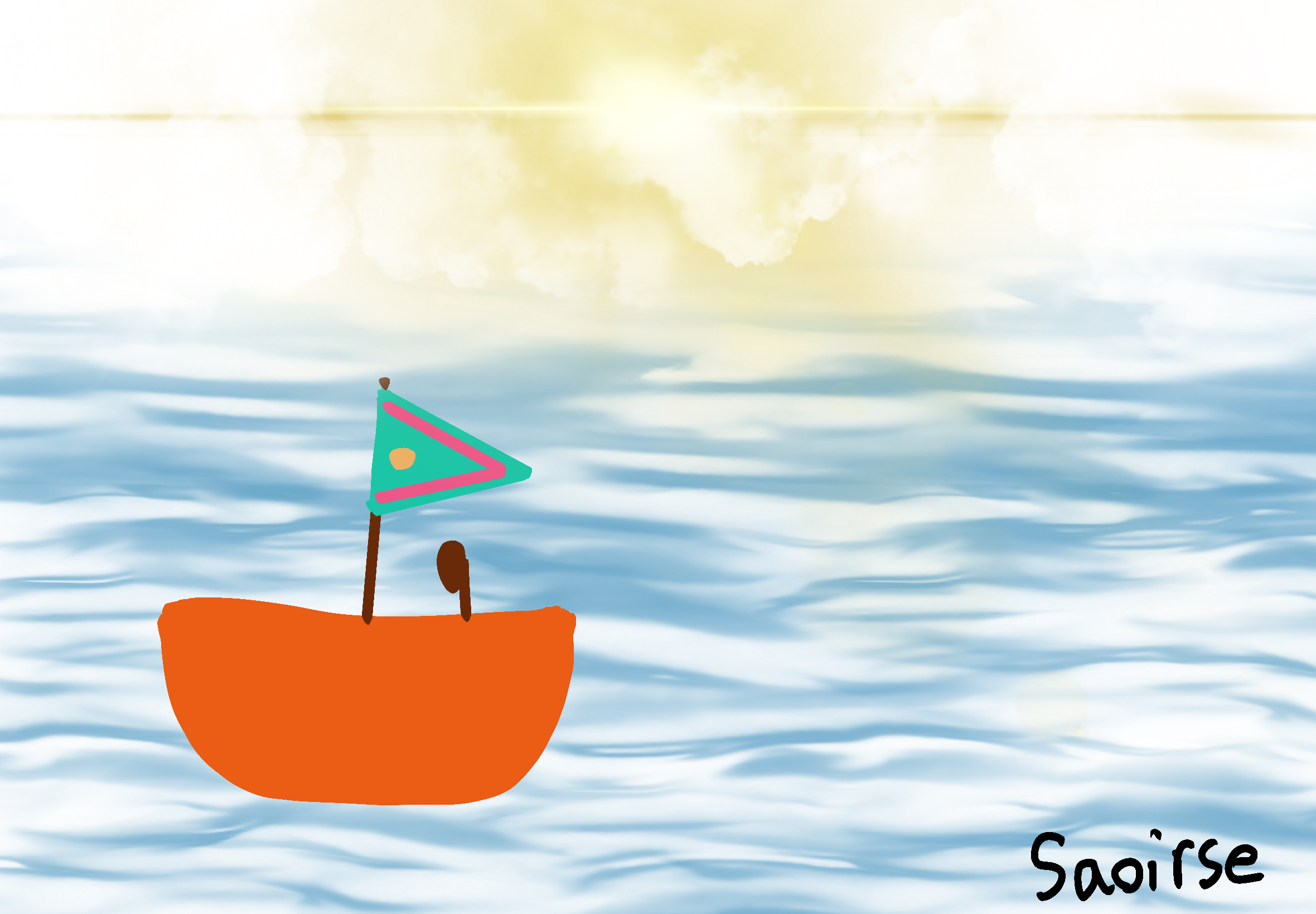 SAILING NEAR THE SUNLIGHT