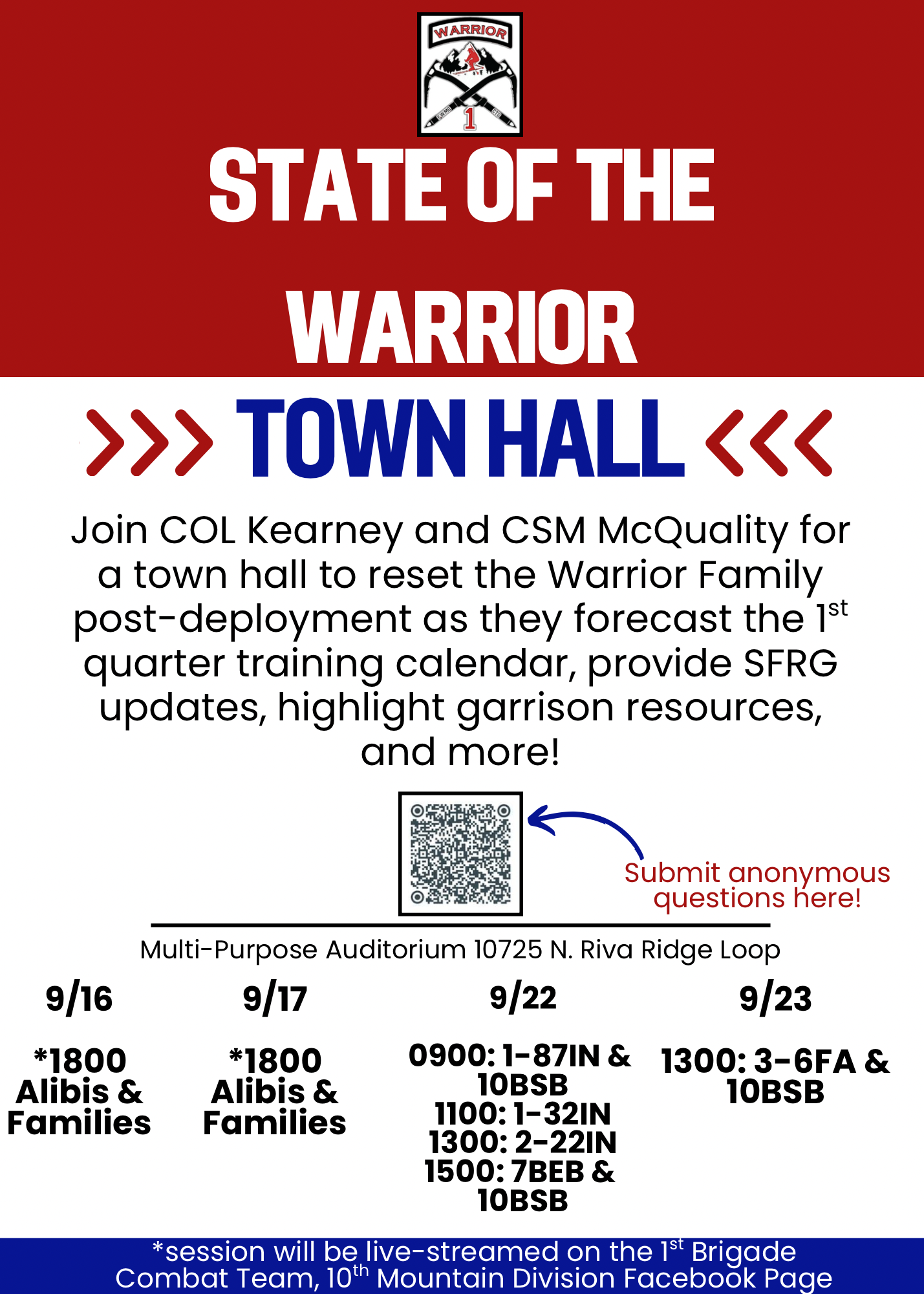 State of the Warrior Family 