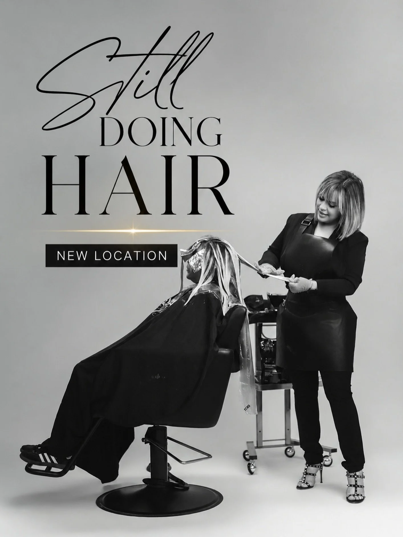 CLIENTS were programmed the same starting with tommorows clients .. I will be sending new location, booking link is still the same but will be updated!! ✨✨