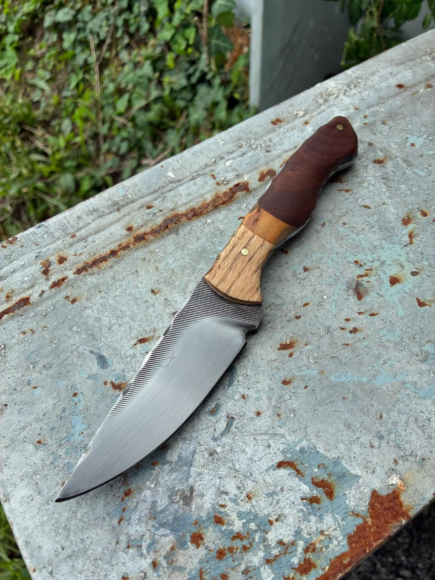 Refurbished one of my older knives and now it&rsquo;s ready to find a new home. Dm me if interested