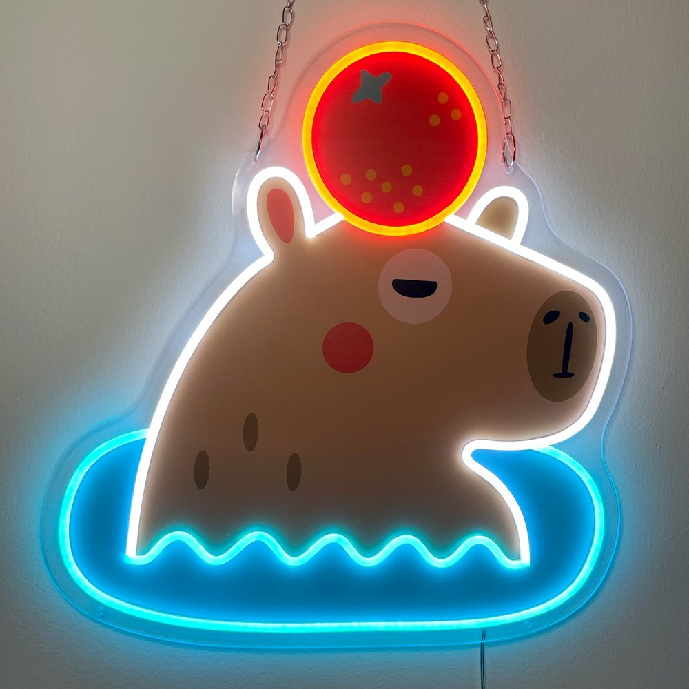 Capybara LED Neon Sign