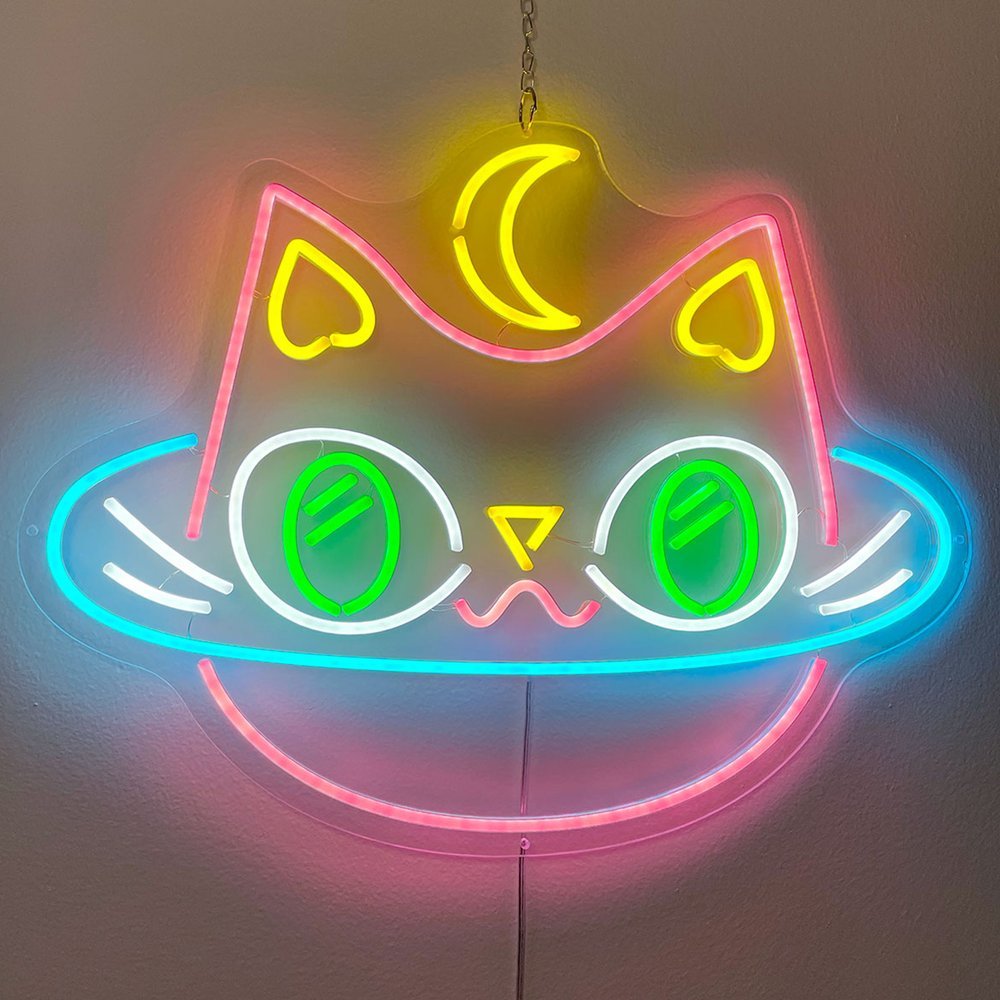 Cat Planet LED Neon Sign