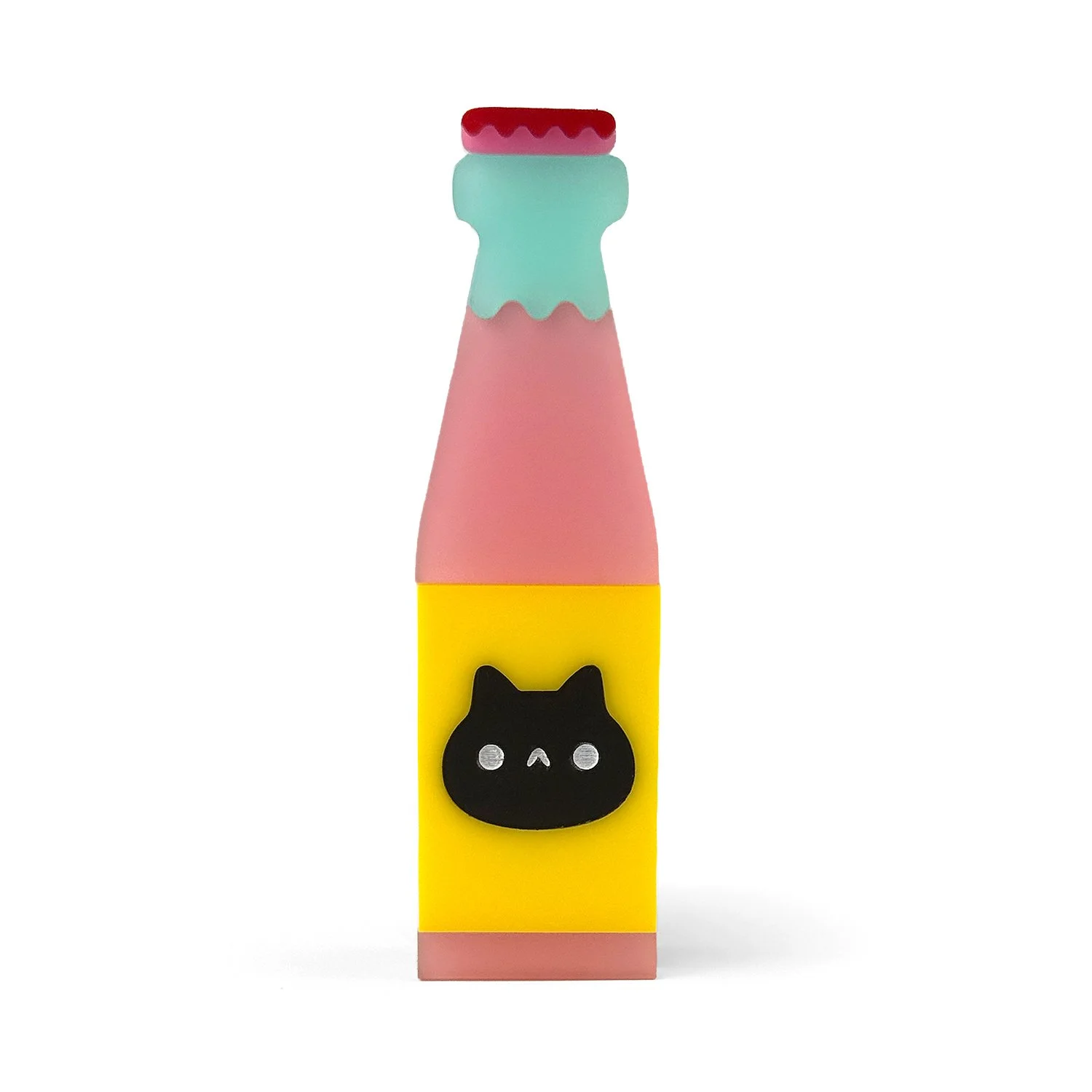 Pink Cat Soda Trinket