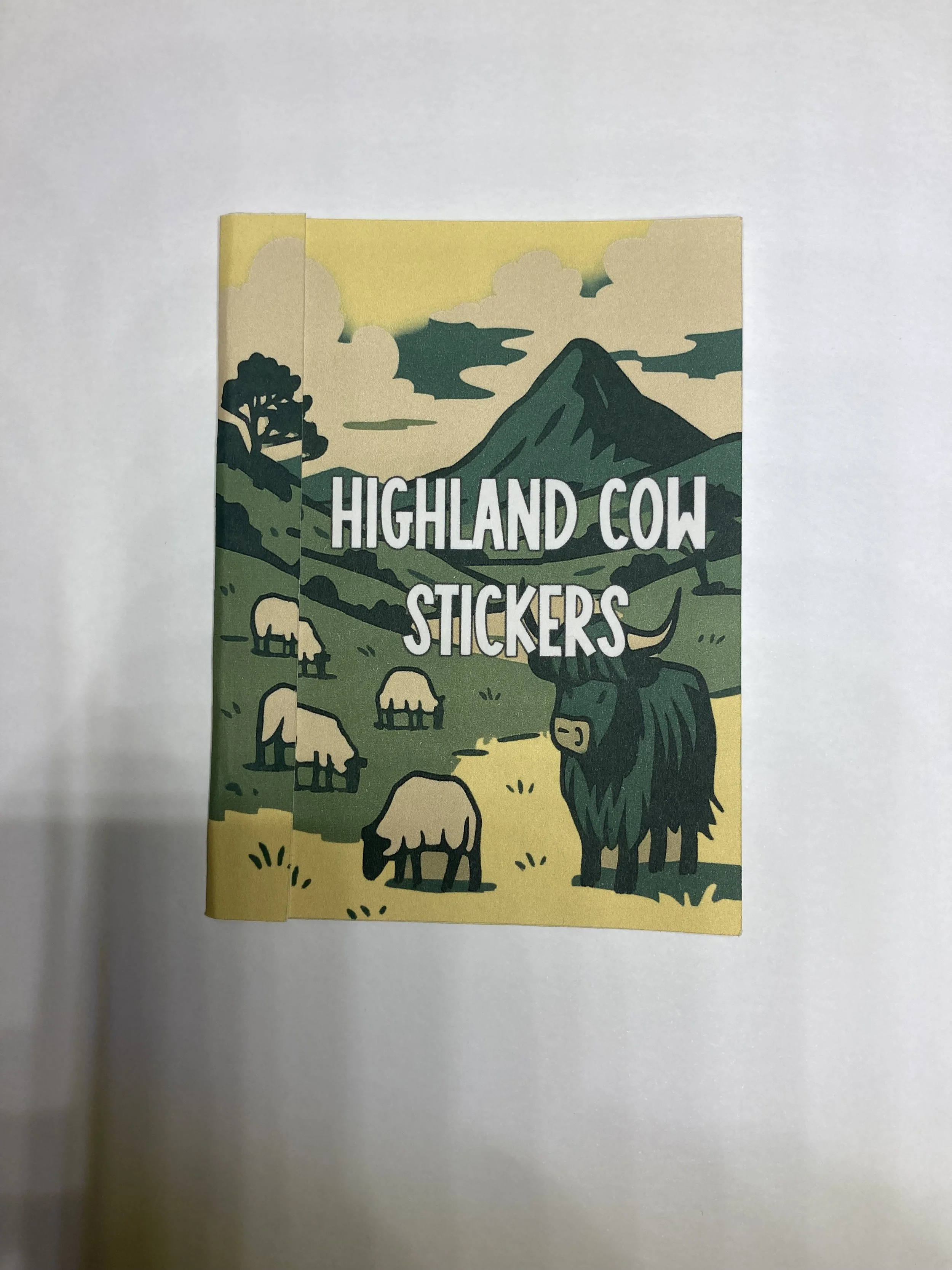 Highland cow sticker packs