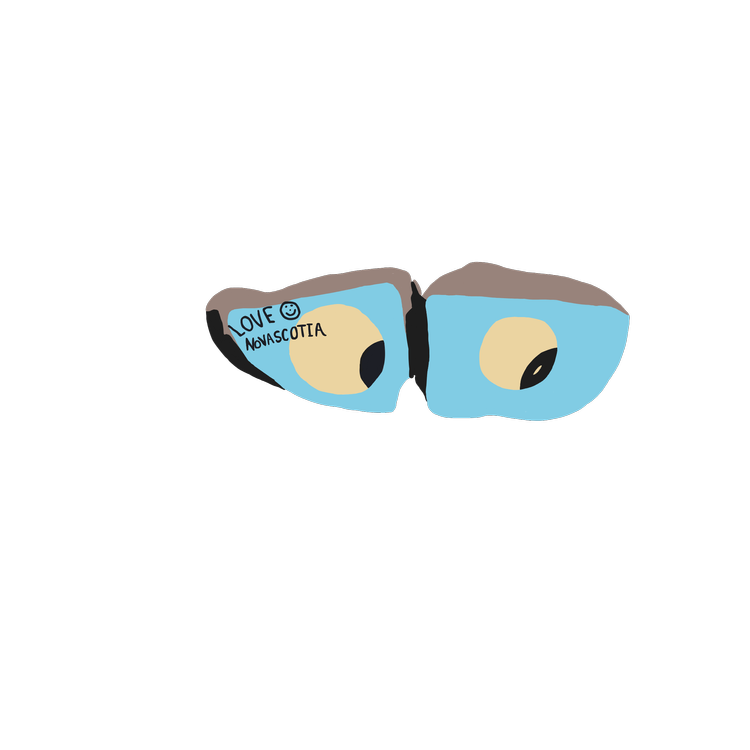 'Rock eyes' vinyl sticker