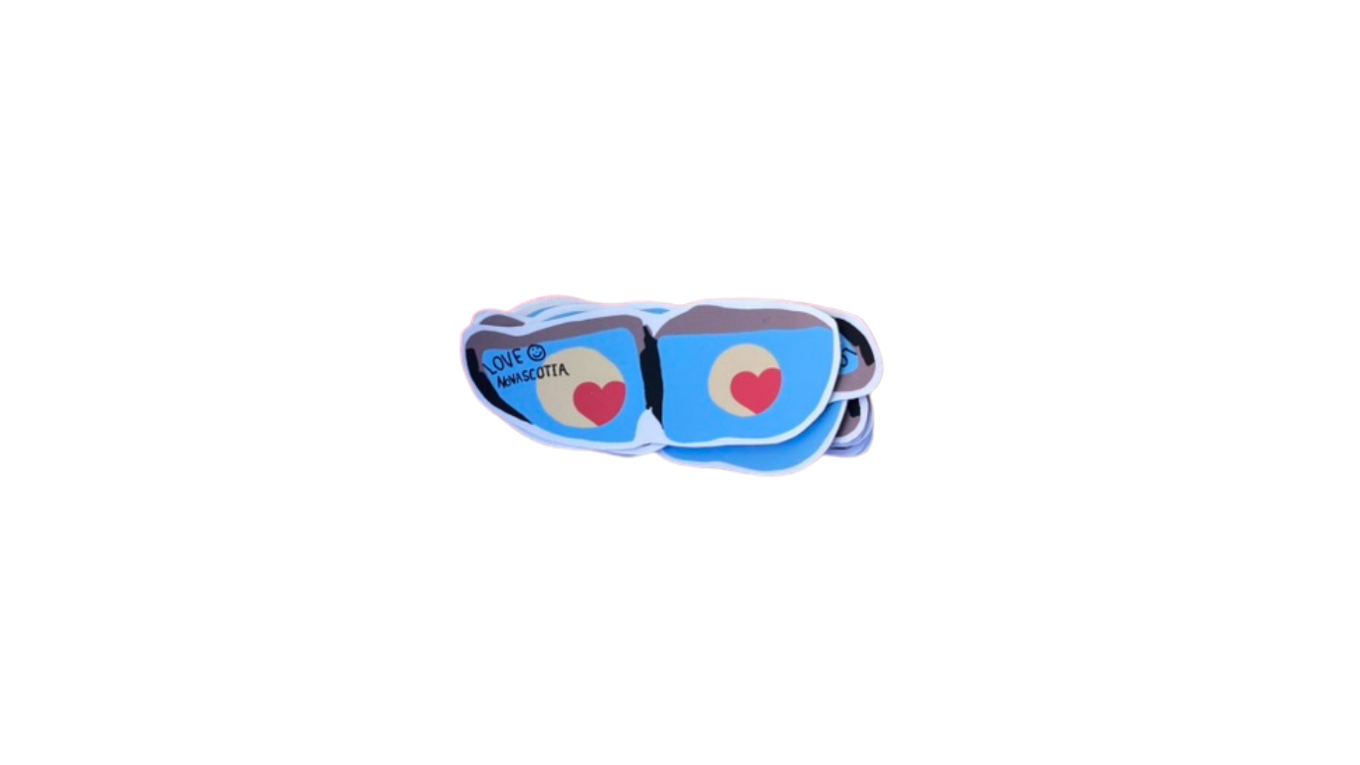 'Rock Eyes' love vinyl sticker