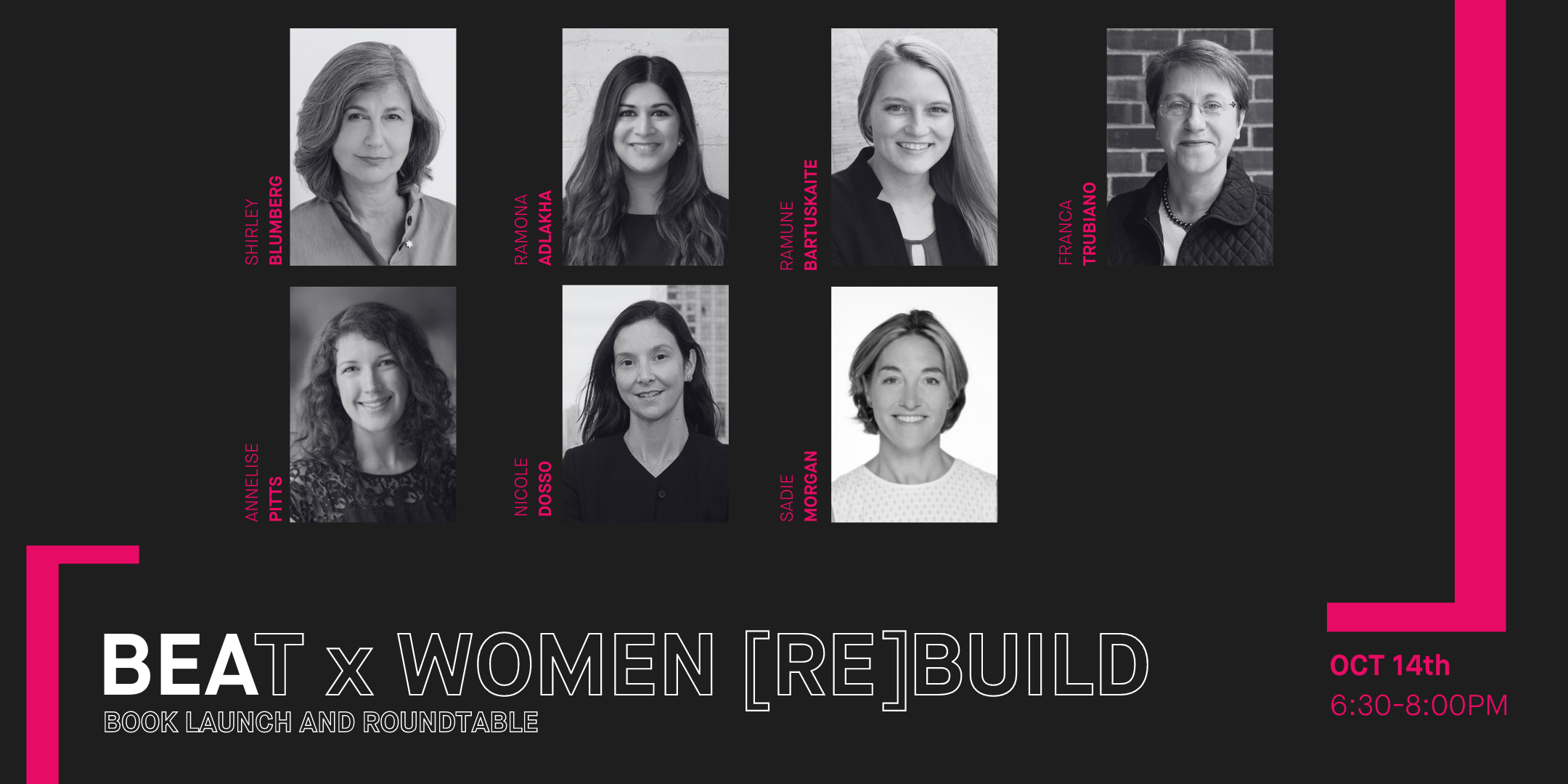 BEAT x Women [RE]Build: Book Launch &amp; Roundtable Discussion