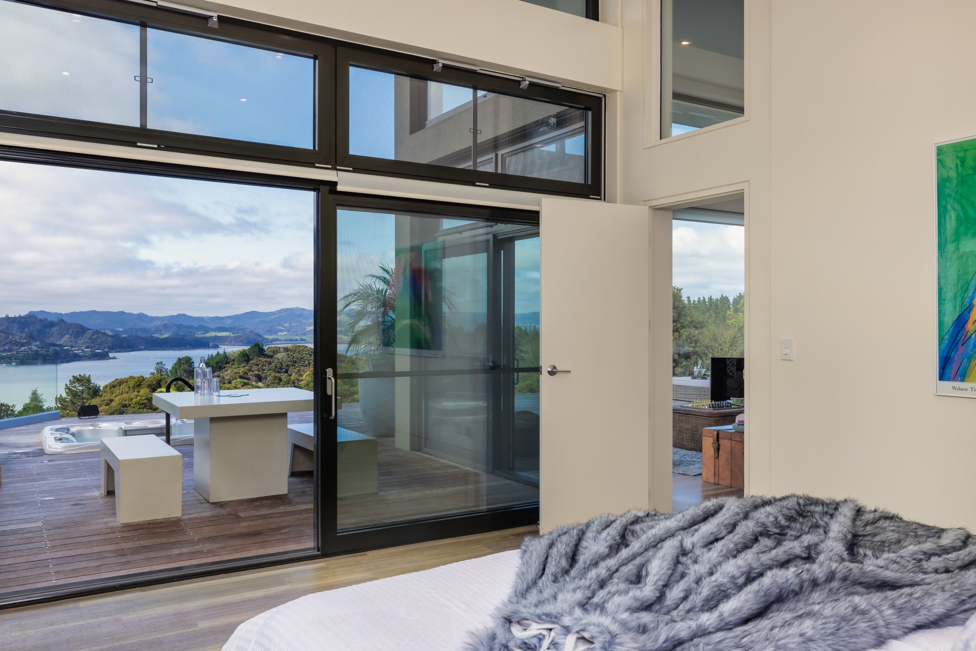 View from bed in Bedroom 1