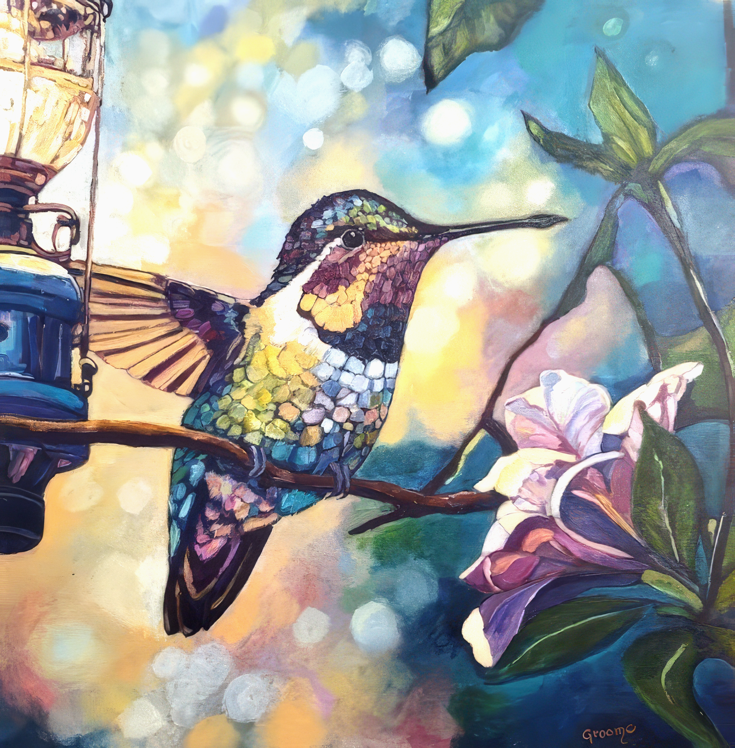 Evening Flight, 18x18, Oil.png