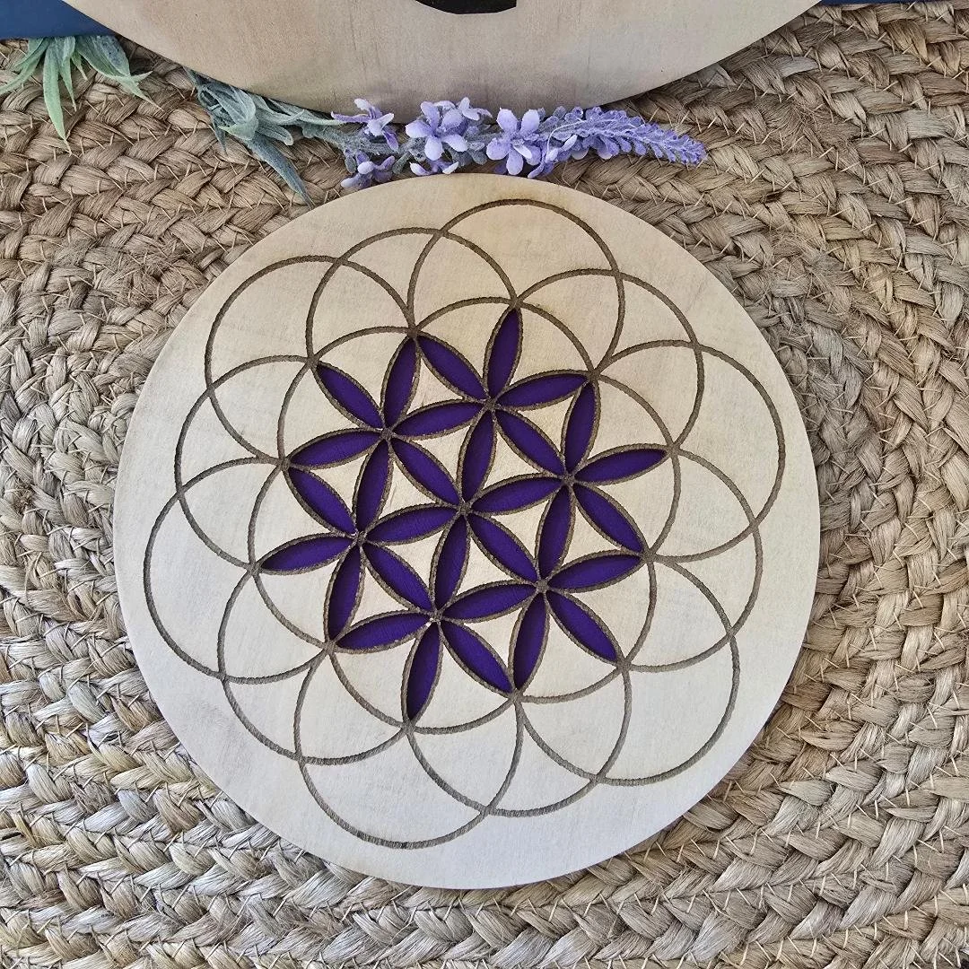 Flower of Life Crystal Board