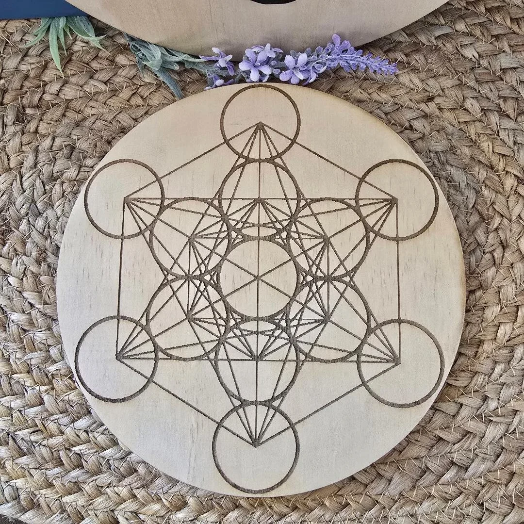 Metatron's Grid Crystal Board for Crystal Healing