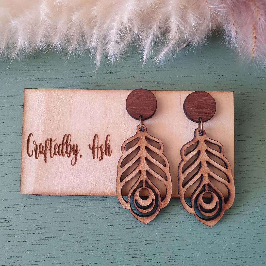 Earring - Peacock Feathers