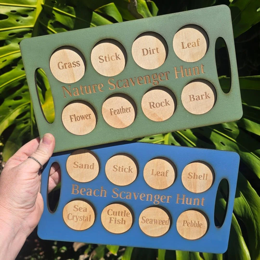 Nature & Beach Scavenger Hunt Boards