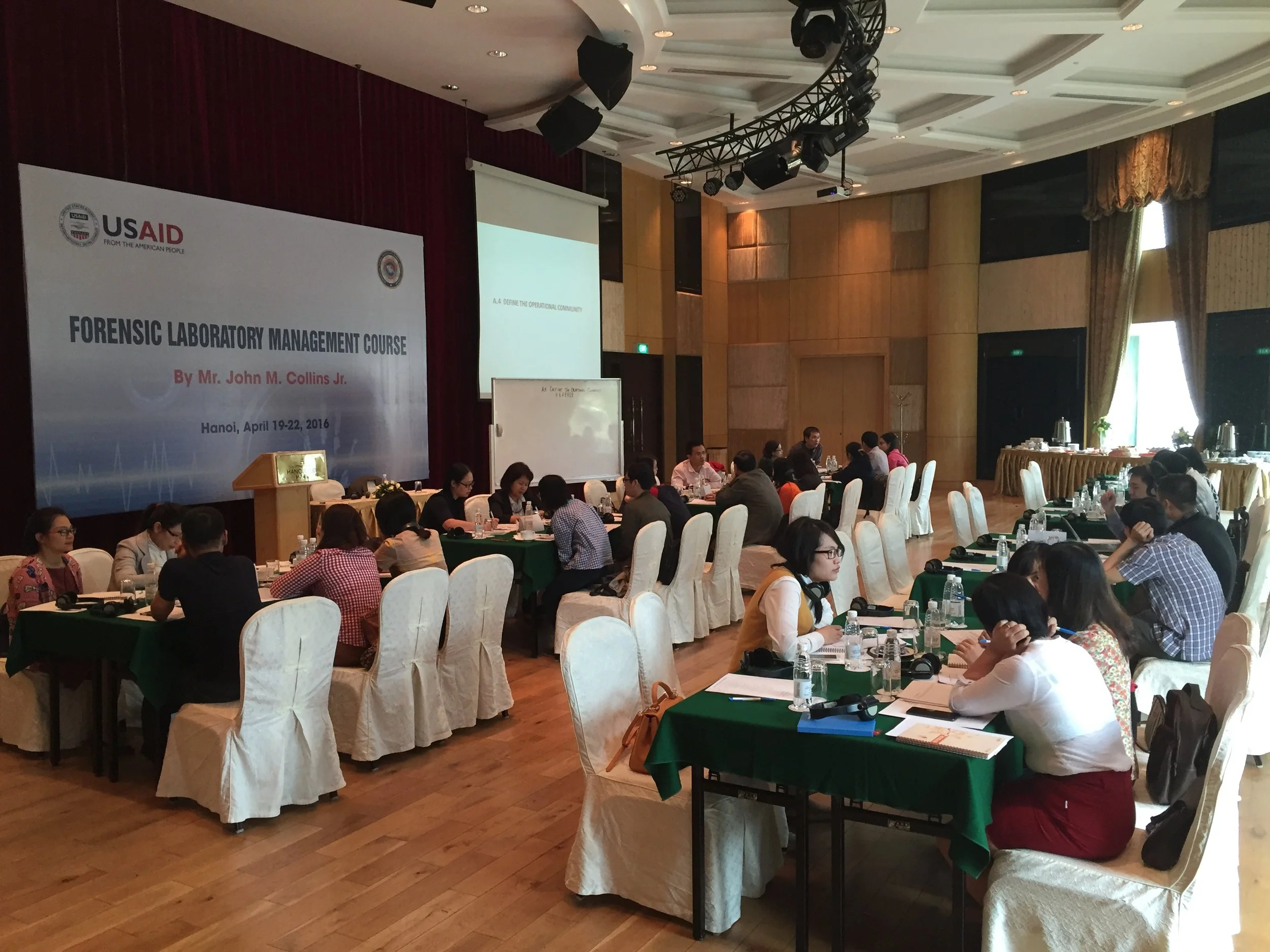 Hanoi, Vietnam - finishing up a one-week facilitation on behalf of the U.S. government to assist public and private leaders with an initiative to use DNA evidence for the identification of unidentified soldiers lost in past military conflicts. (2016)