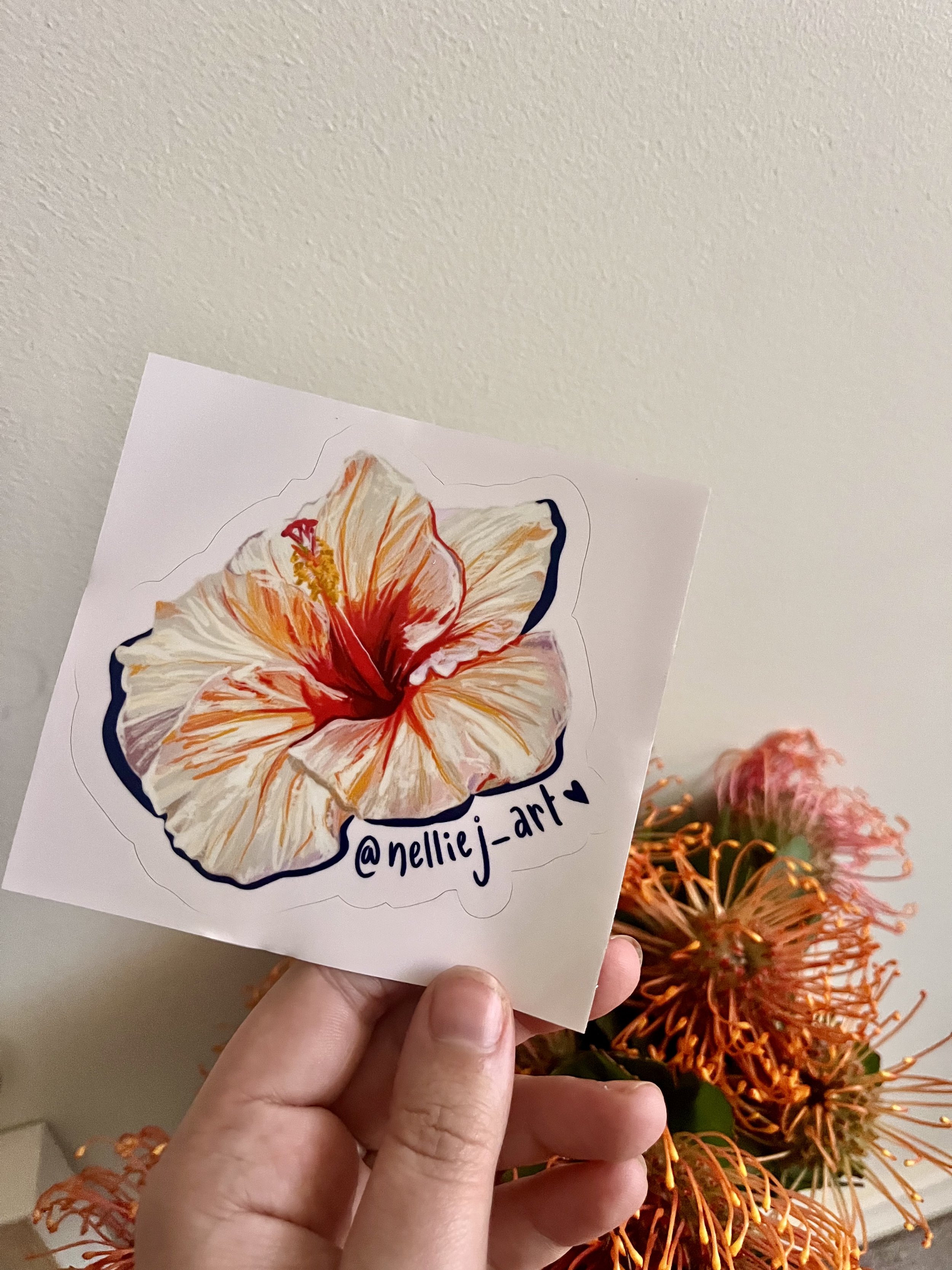 @nelliej_art flower sticker