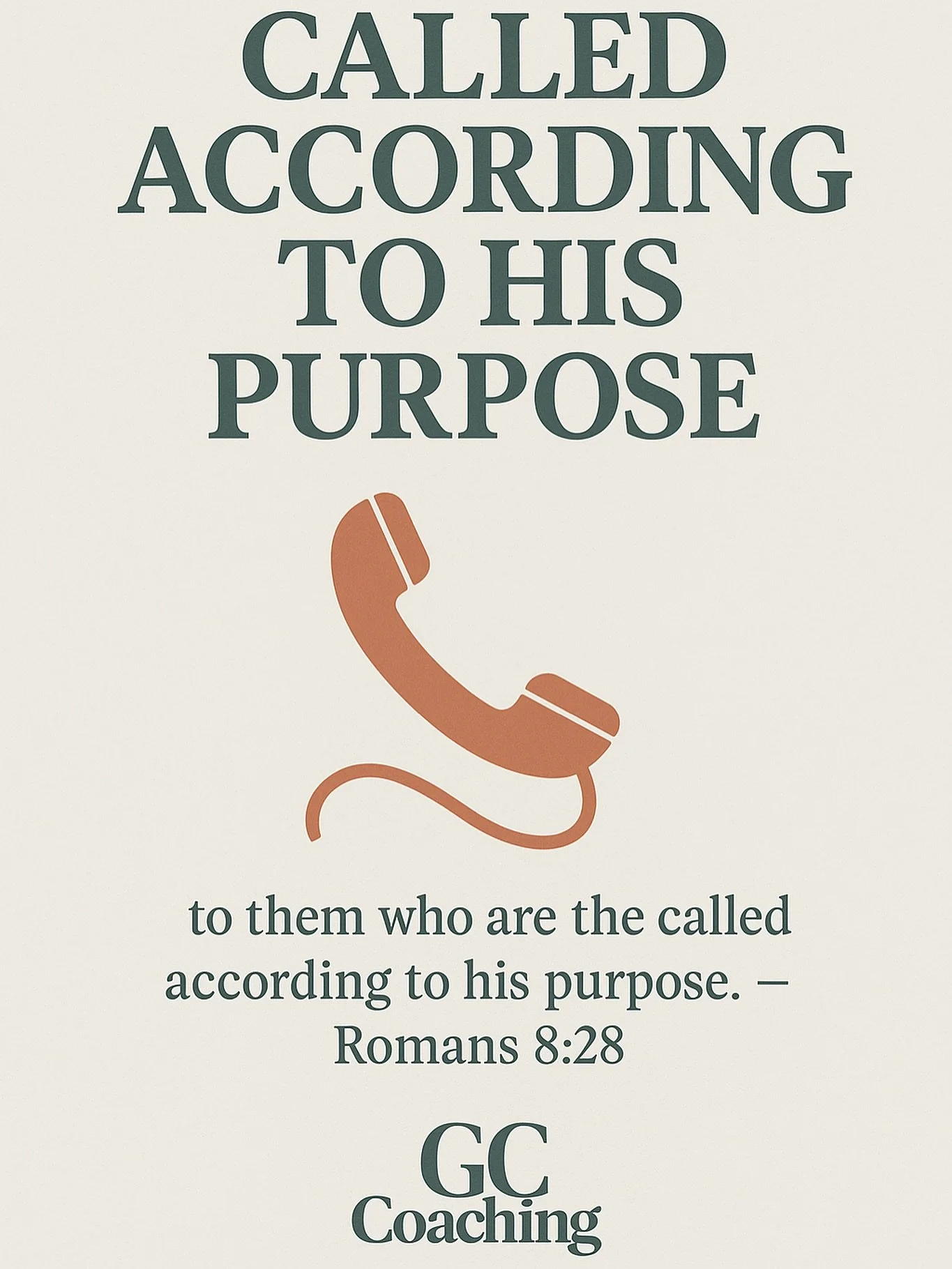 Every calling begins with a conversation from Heaven. When God calls, He equips&mdash;and purpose follows.

✨ Grace Career Coaching helps you discover how faith and career can align in His perfect plan.
📖 &ldquo;To them who are the called according 