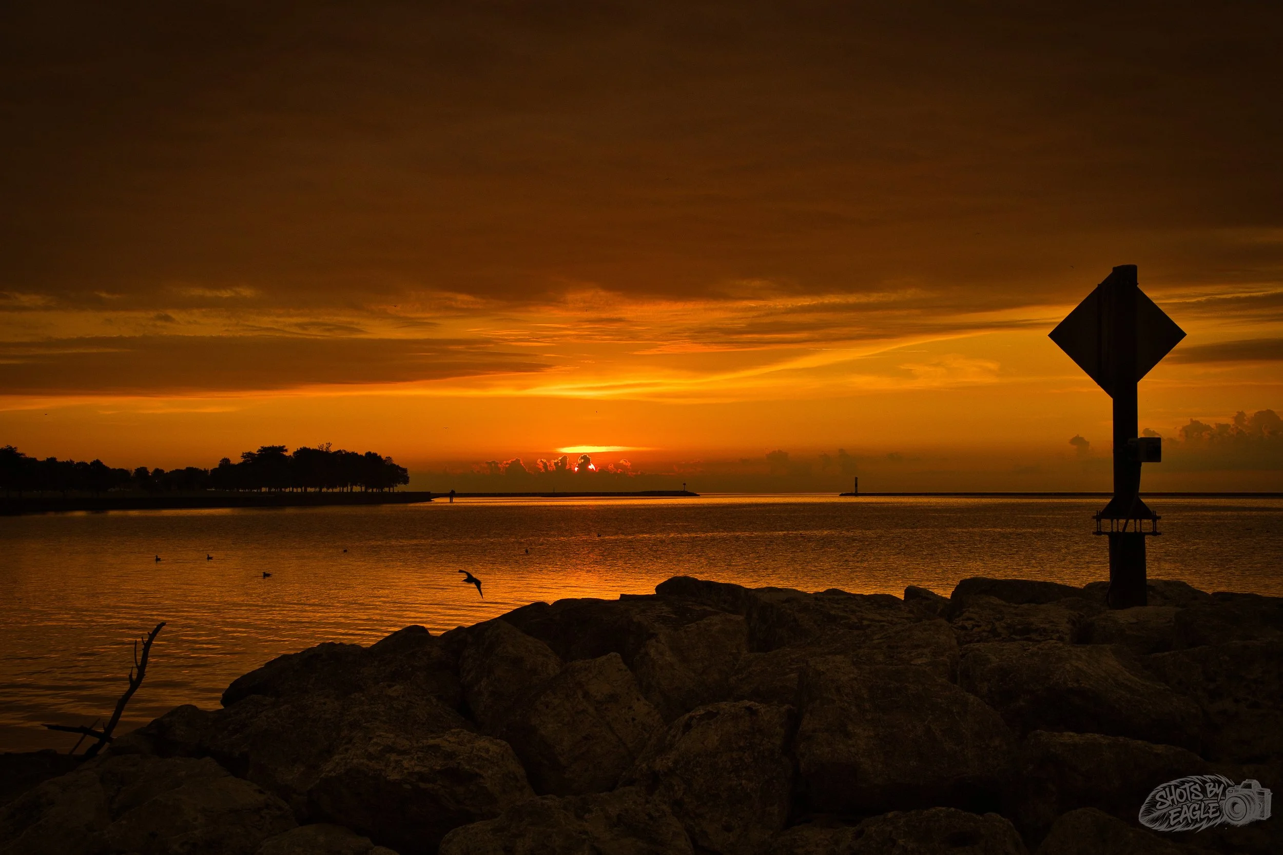 Sunrise over Lake Michigan