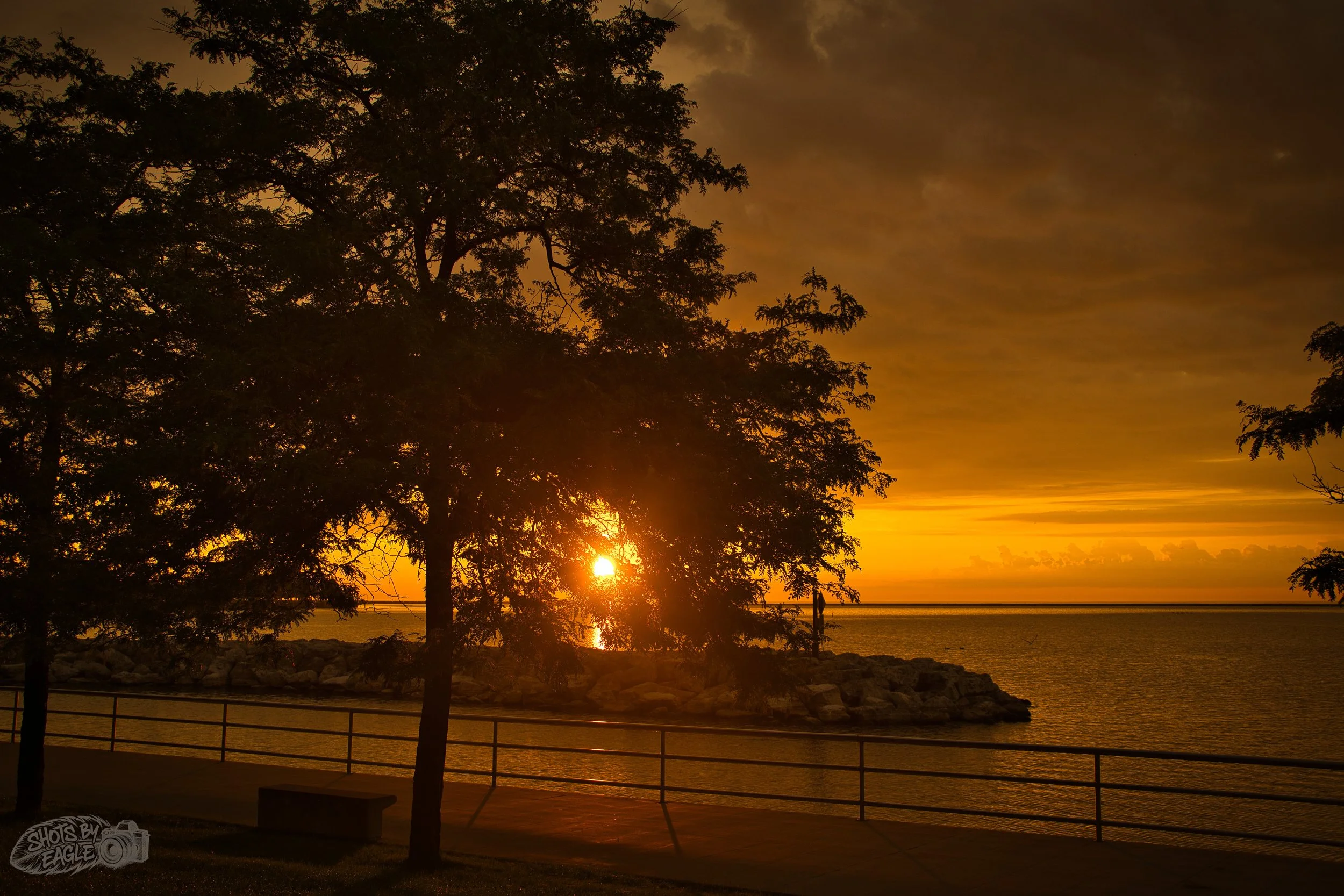 Sunrise over Lake Michigan