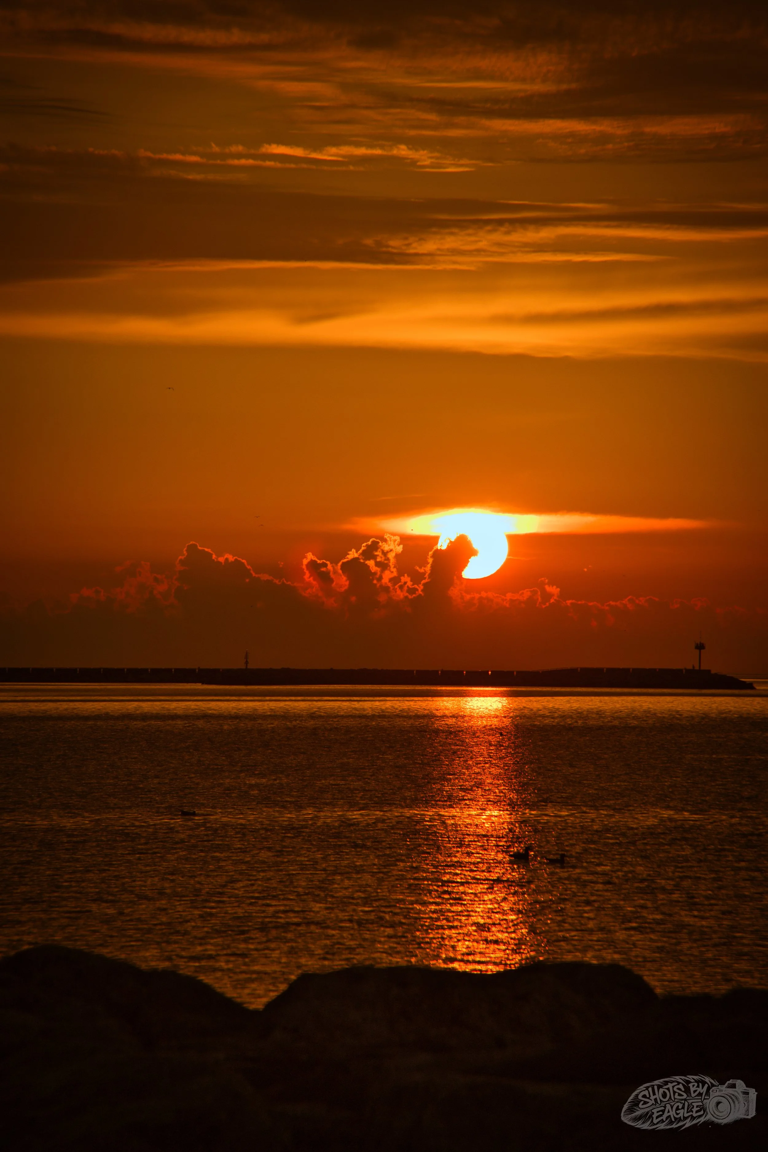 Sunrise over Lake Michigan