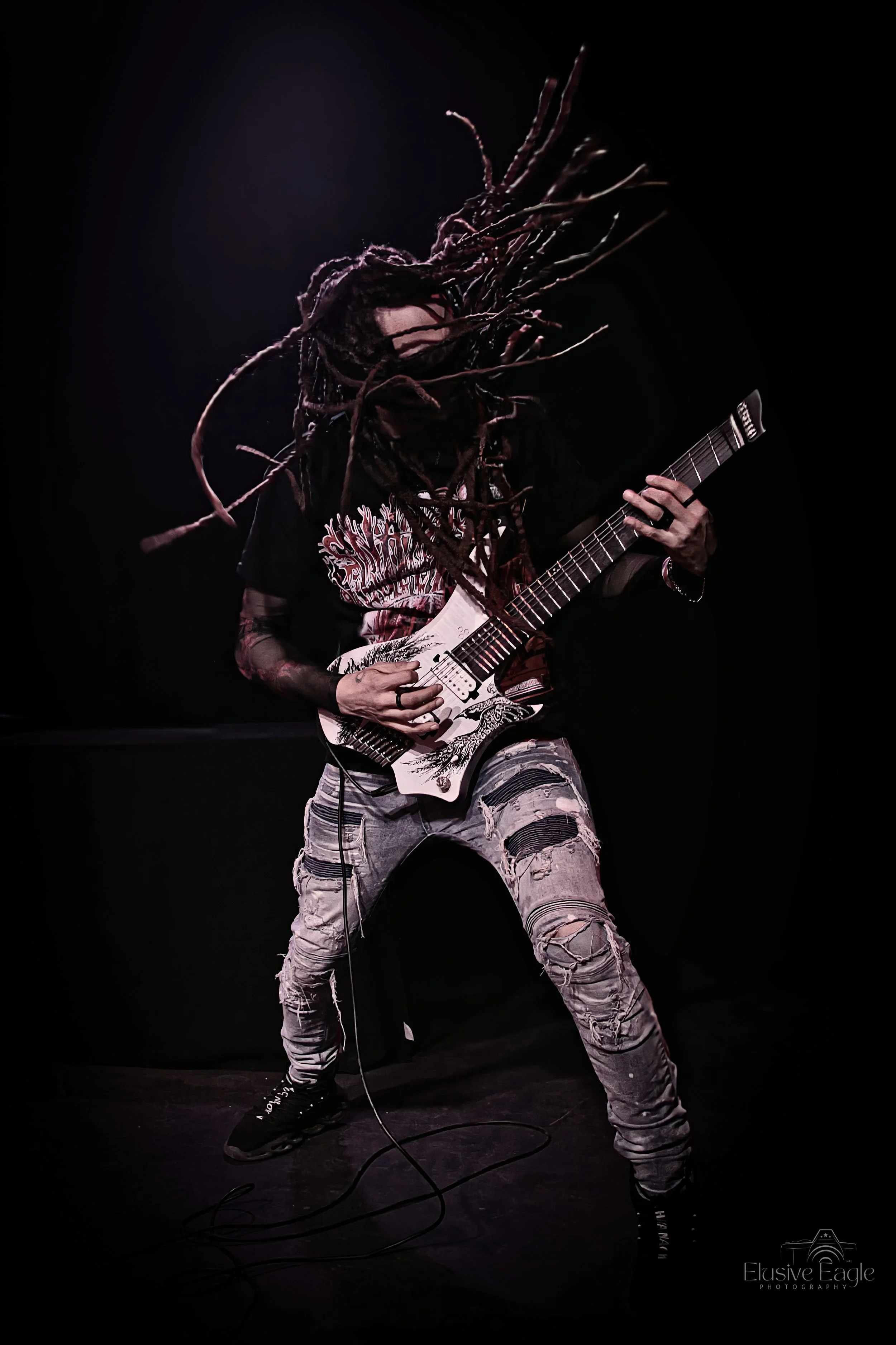 kvng Frost guitarist jam snake lucci concert