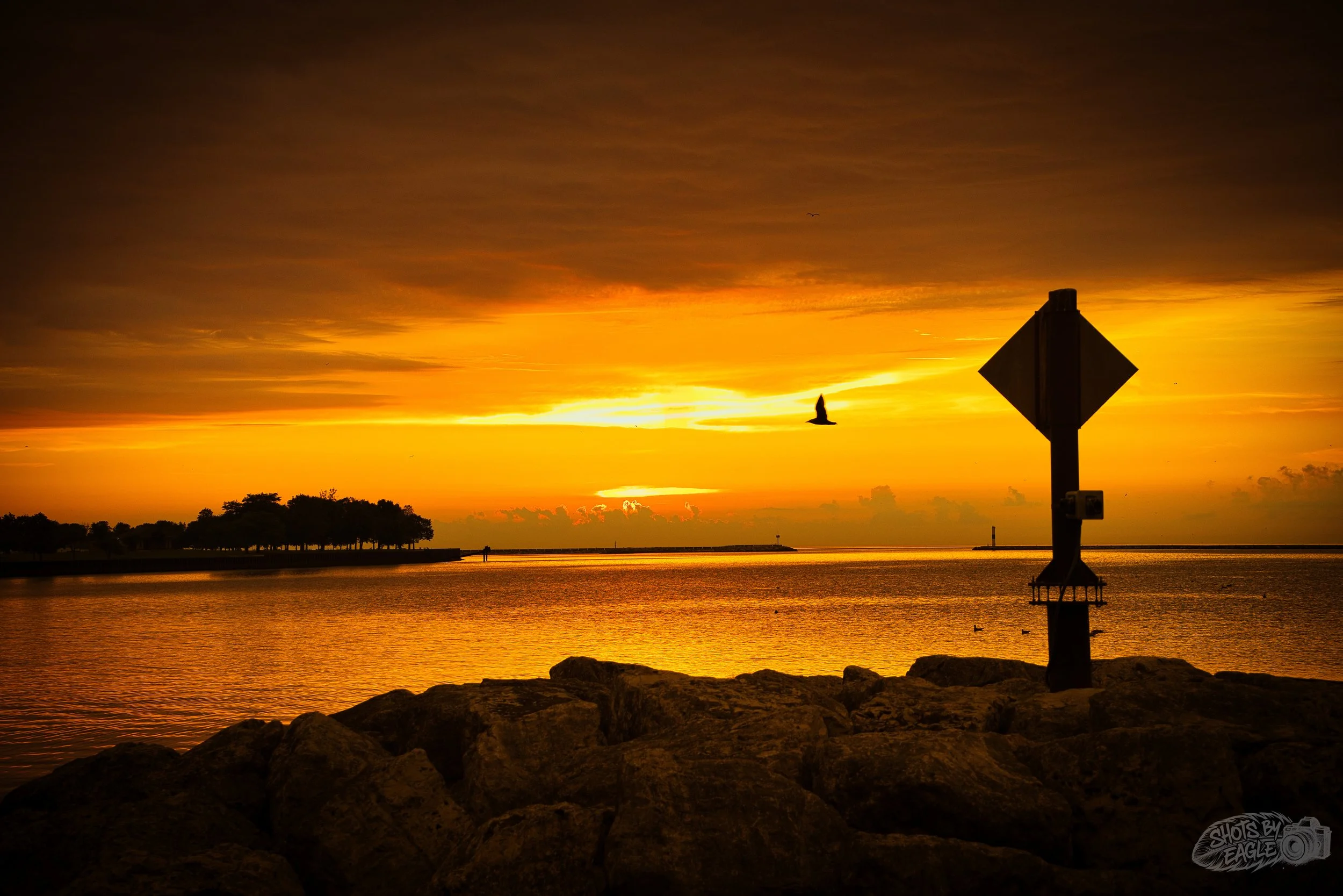 Sunrise over Lake Michigan