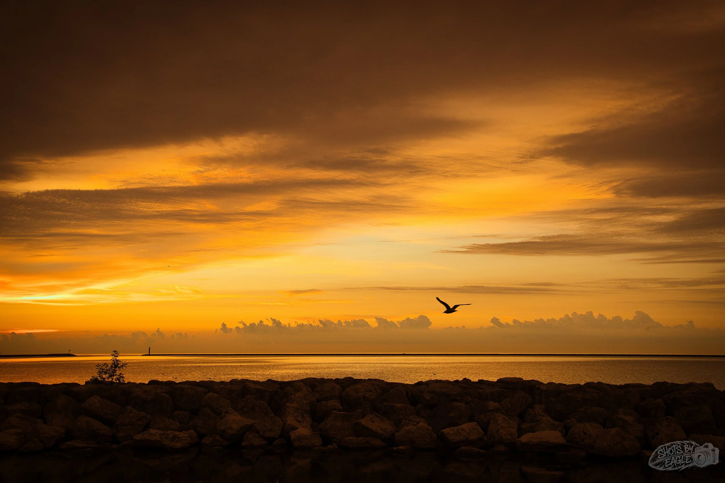 Sunrise over Lake Michigan