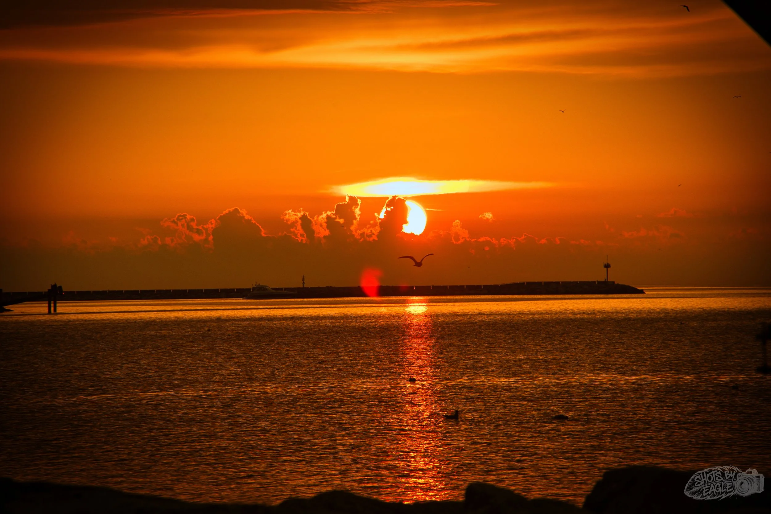 Sunrise over Lake Michigan