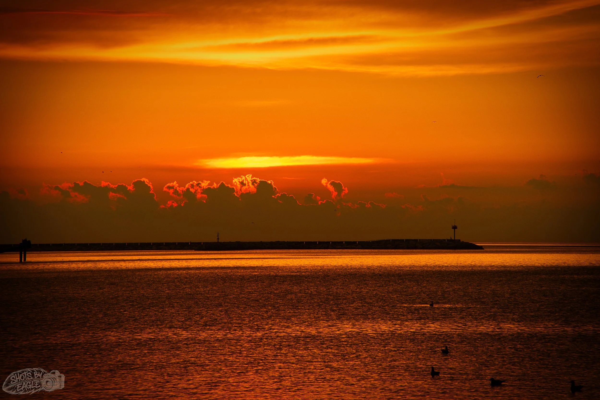Sunrise over Lake Michigan