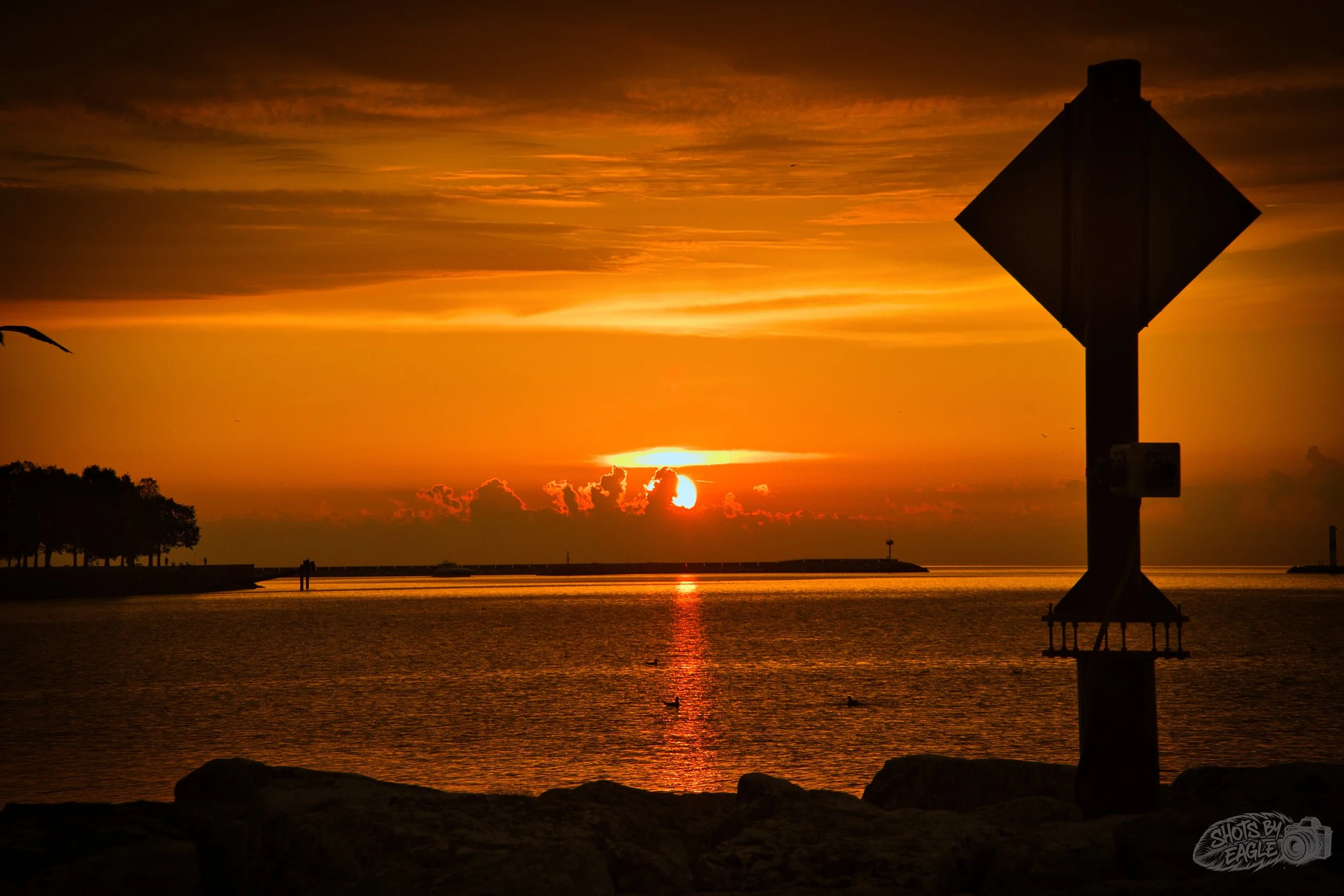 Sunrise over Lake Michigan