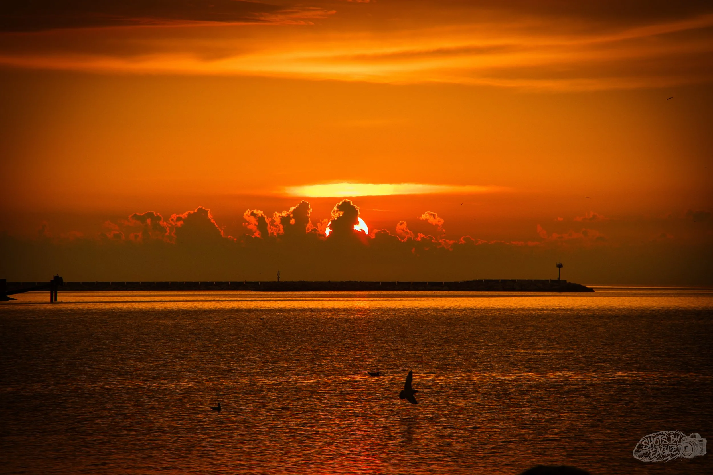 Sunrise over Lake Michigan