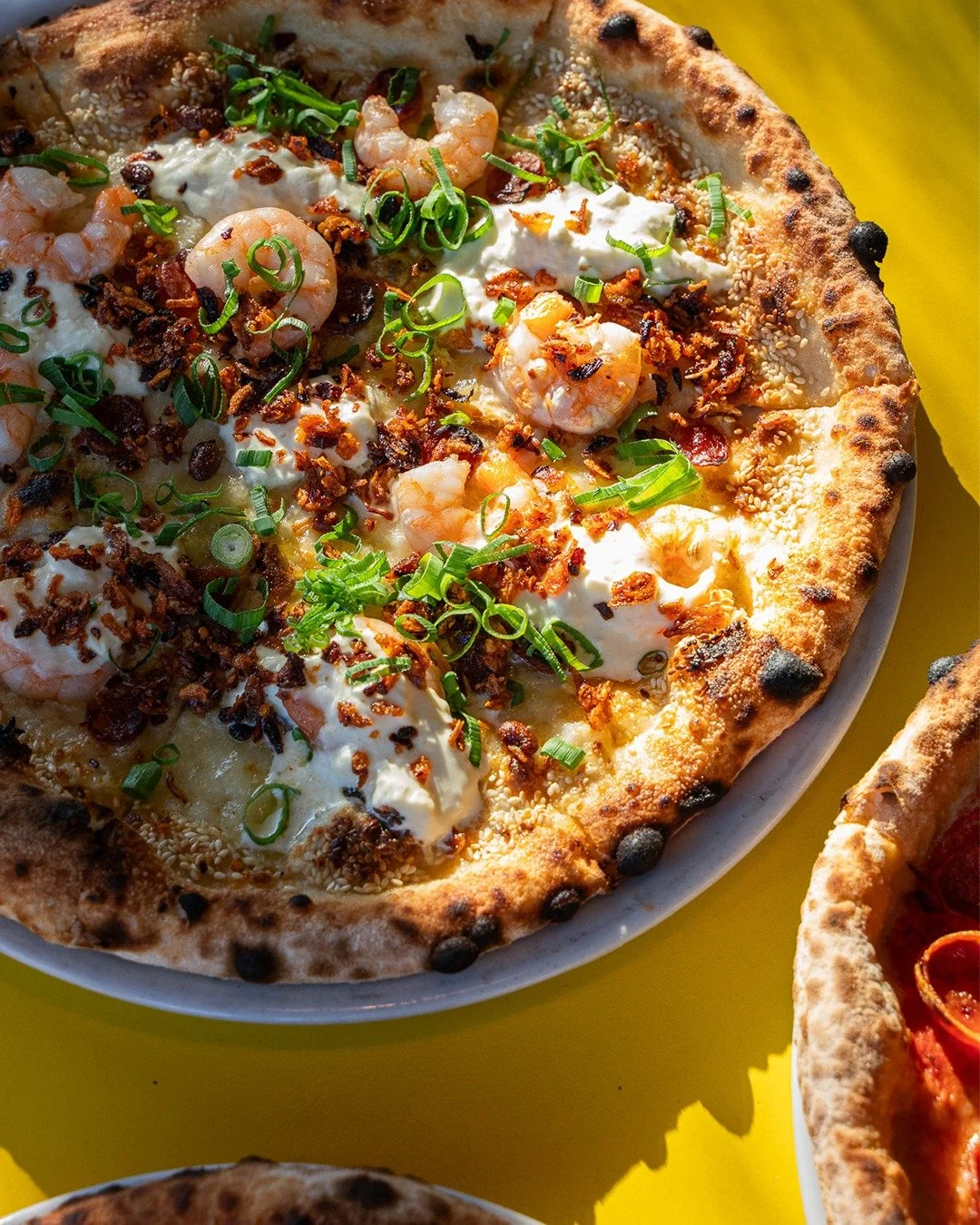 just trust us on this one 🍕

the prawn toast pizza. garlic base, mozzarella, prawn, chinese sausage, stracciatella, green shallots, house chilli crisp.

or order for pick-up via @rangepizza

come grab a slice.