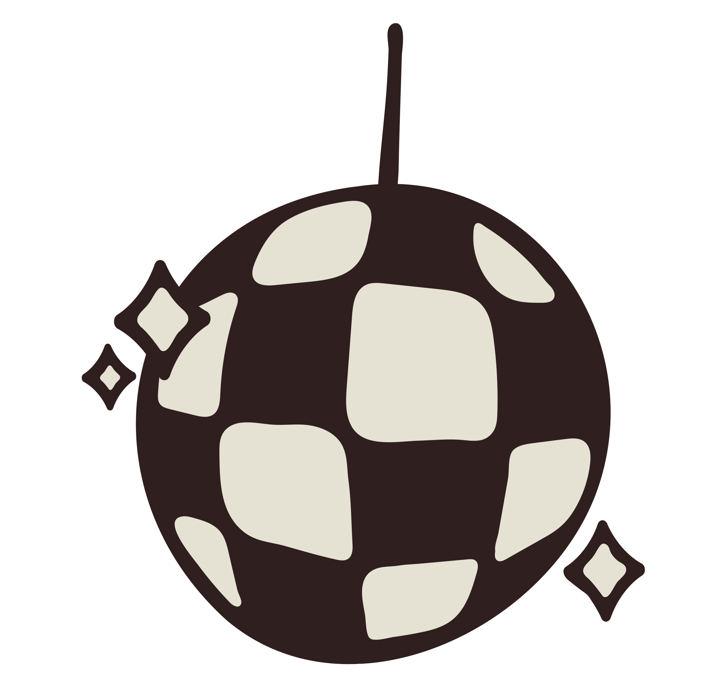 Rays by Range Disco Ball Illustration