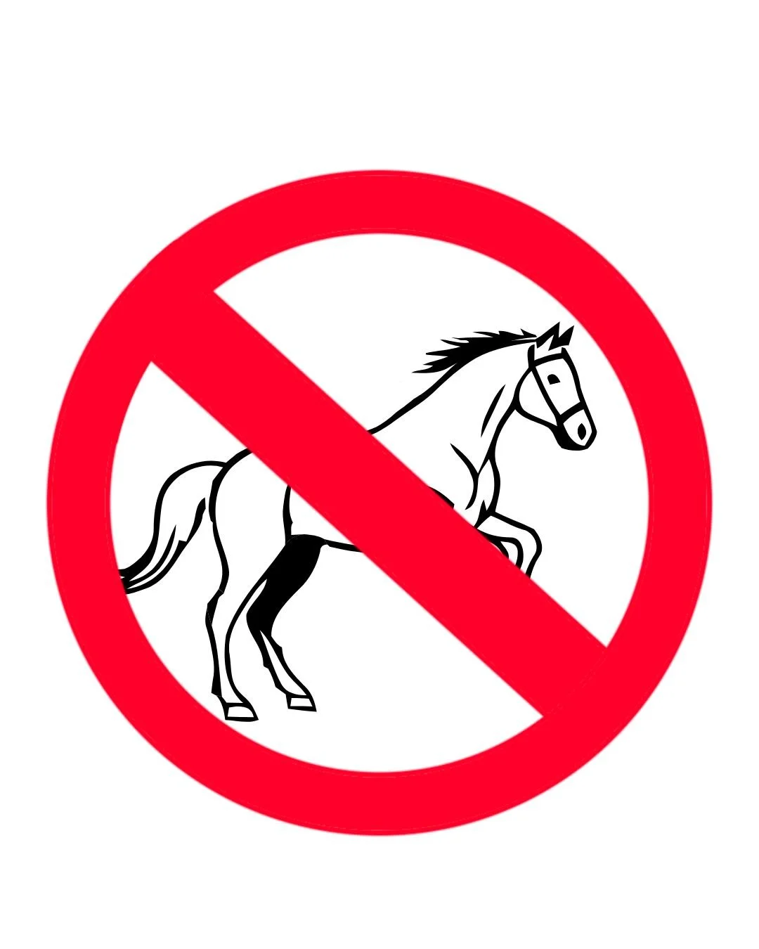 Closed To All Equestrian Activities