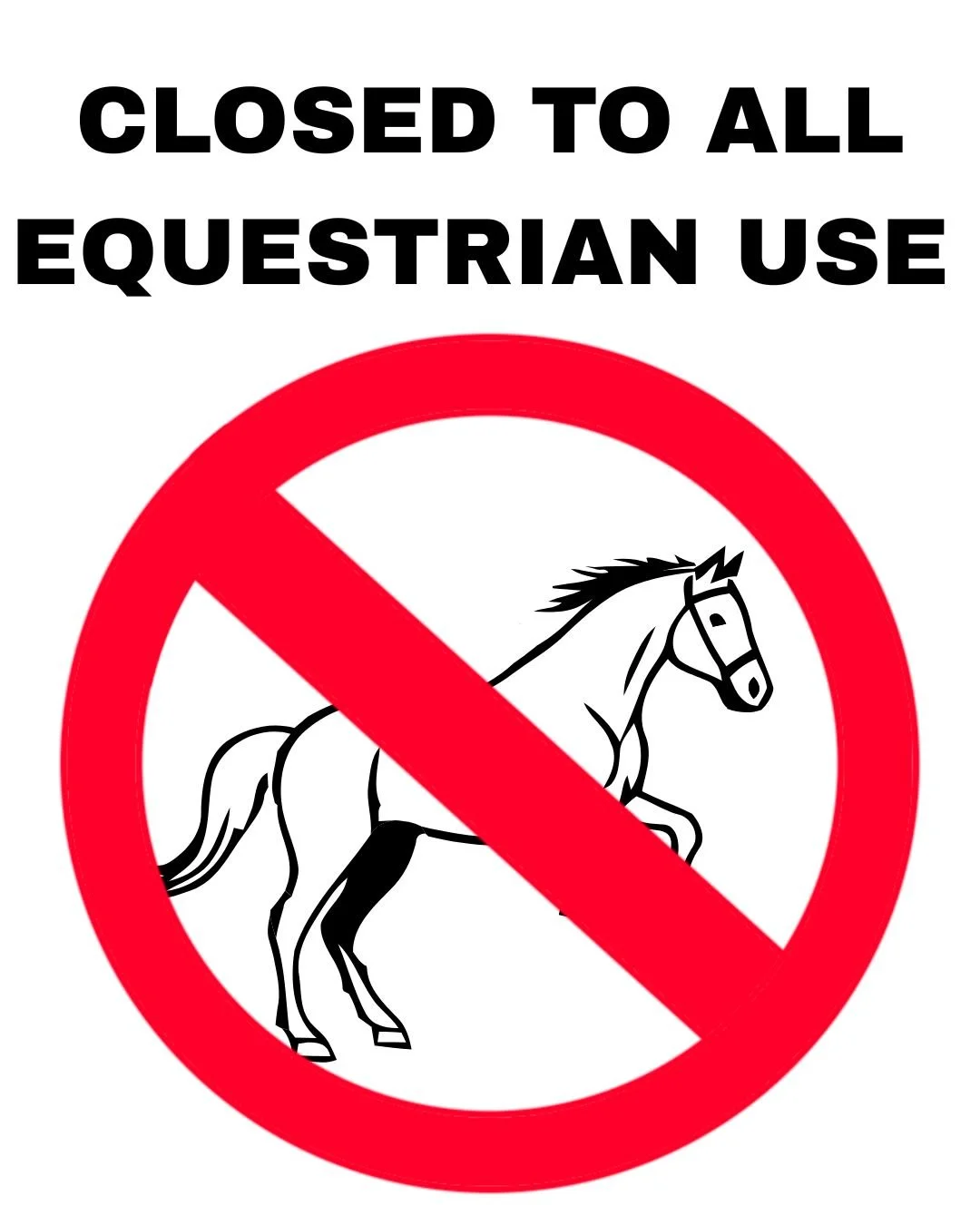 The Summerland Rodeo Grounds is closed to all equestrian activities until further notice.