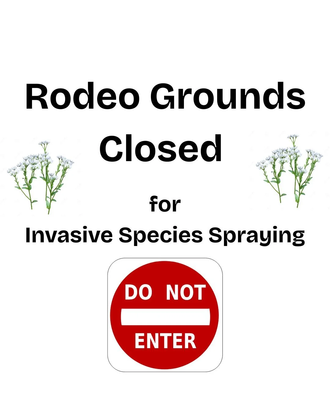 Invasive Species Spraying - Facility Closed