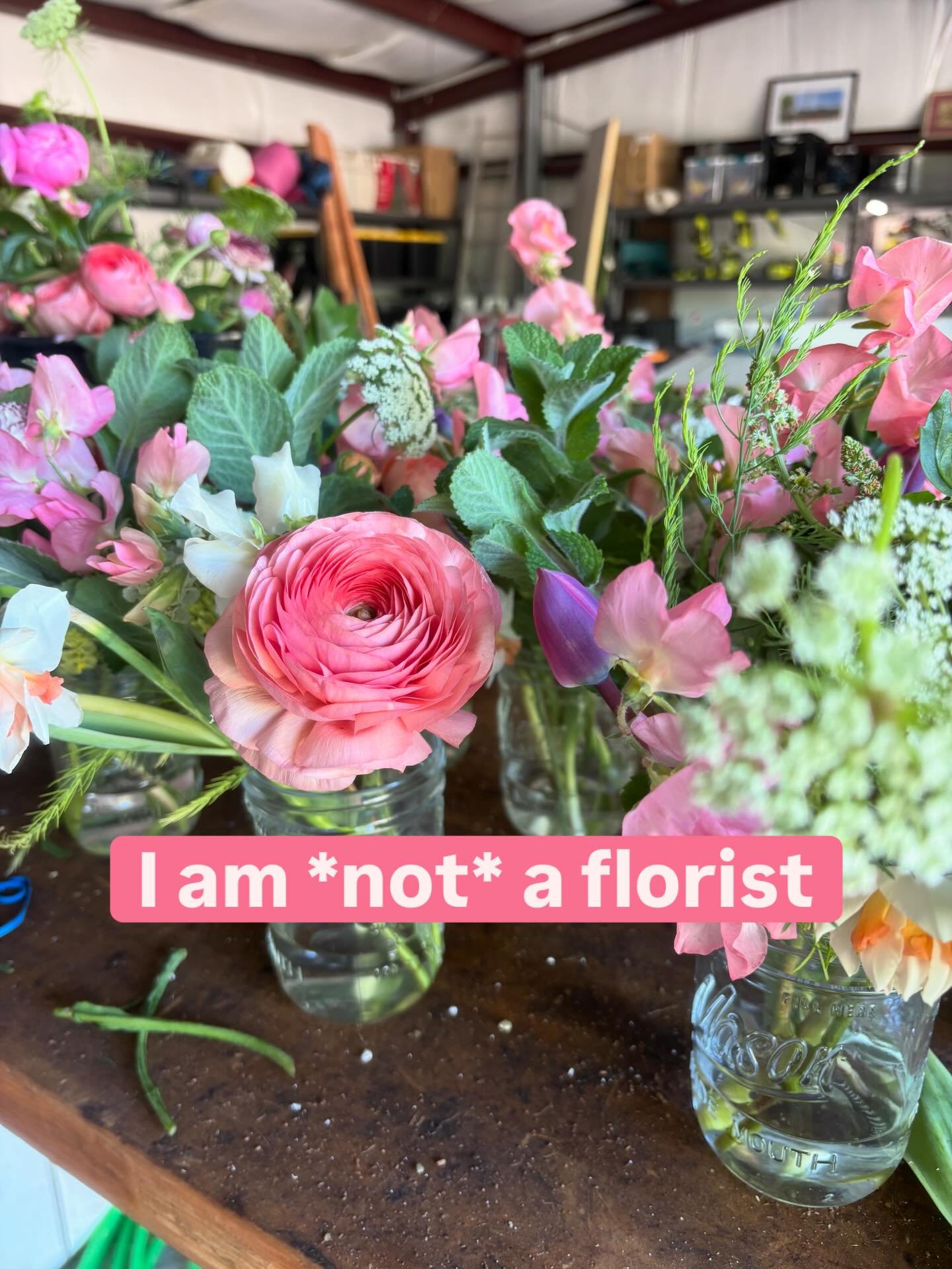 I love pointing people who are looking for an event florist to one of our amazing local florists who support local growers like myself. But if you&rsquo;re looking for simple little jars of freshly picked flowers, I&rsquo;m happy to help bring a litt