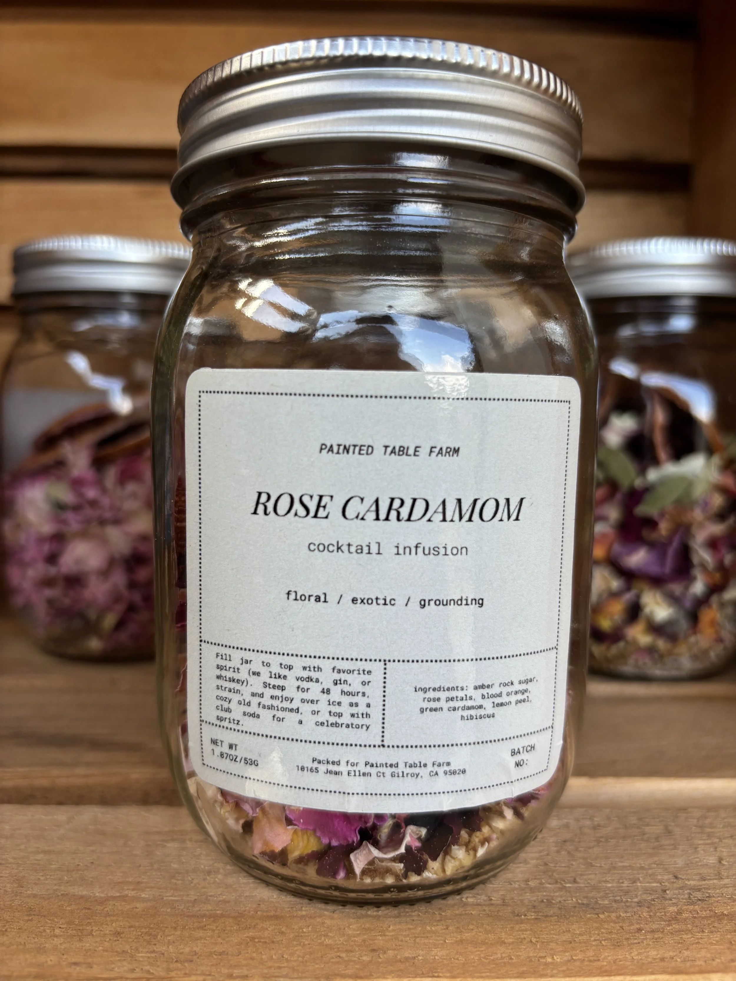 Rose Cardamom Cocktail Pour Over