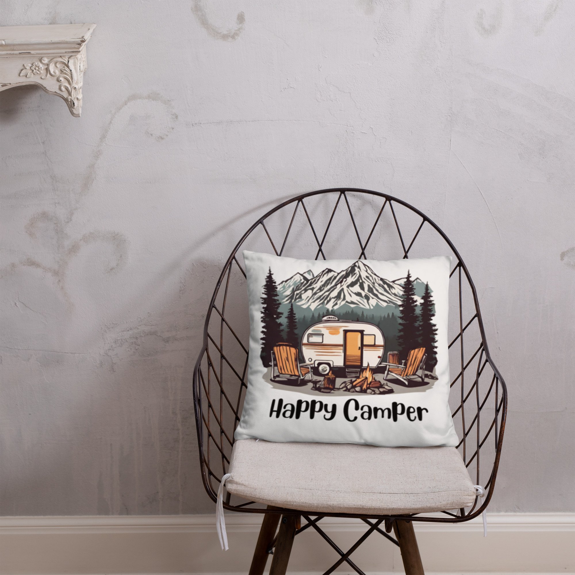Happy Camper Basic Pillow