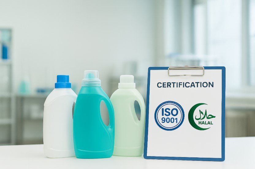 iso 9001 and halal certified detergent