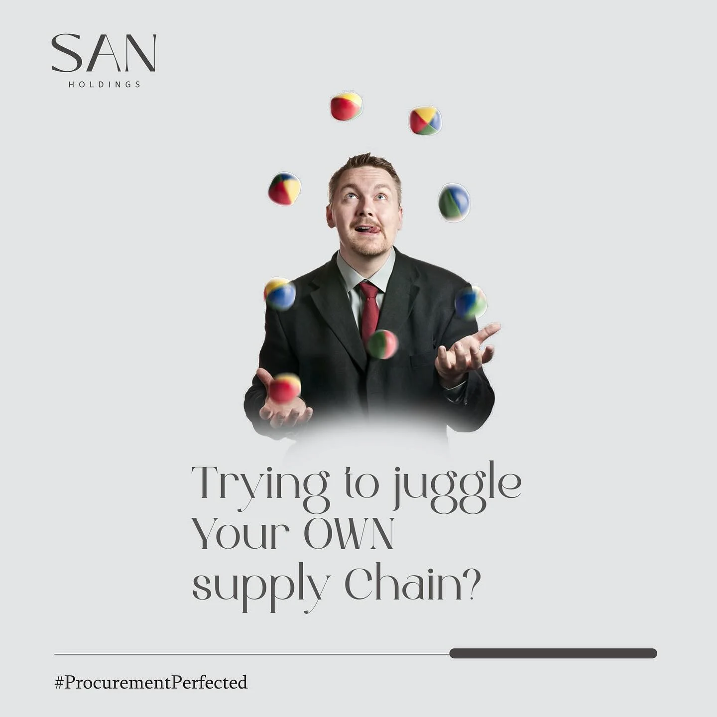 Handling your own supply chain can be overwhelming. With so many moving parts, one misstep can lead to delays, increased costs, and unhappy customers. Why risk it? 

Contact us now: sales@sanholdings.co.tz 

#SanHoldings #ProcurementSolutions