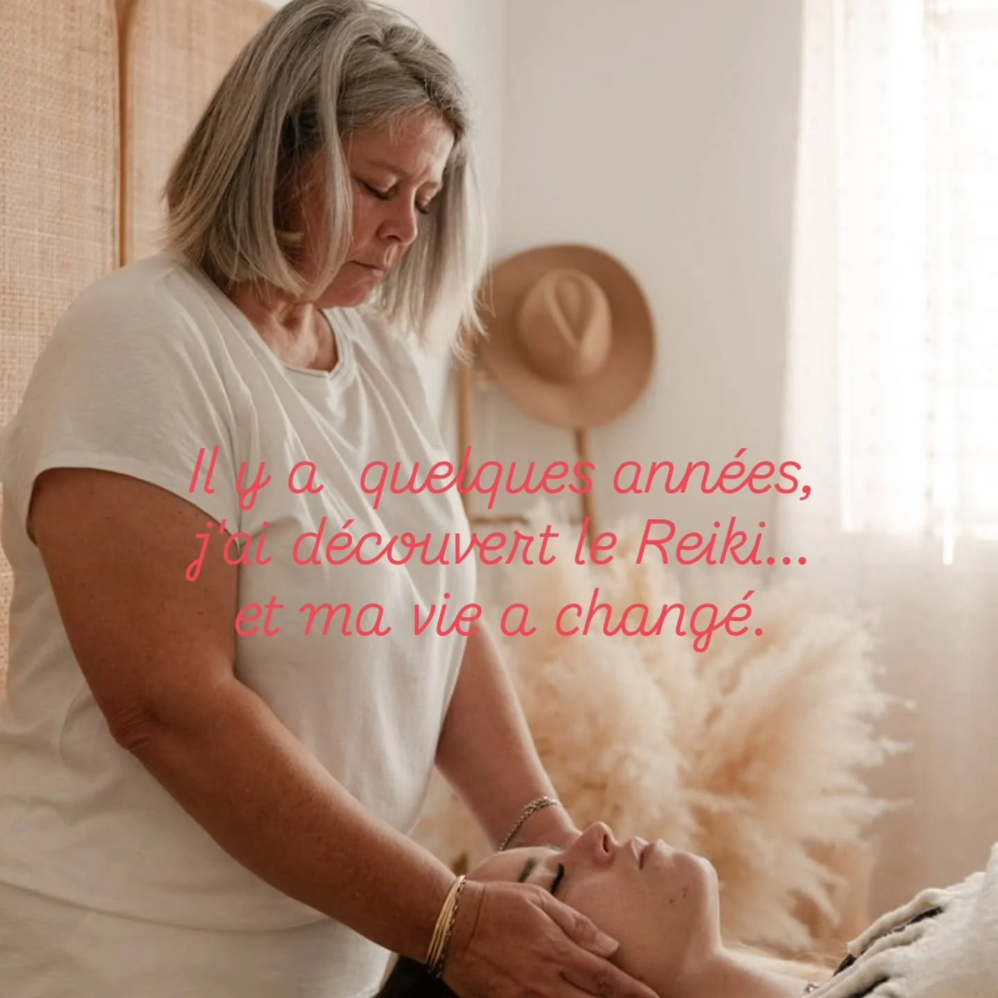 ✨ Il y a quelques ann&eacute;es, j'ai d&eacute;couvert le Reiki... et ma vie a chang&eacute;.

Au d&eacute;part, je cherchais simplement un moyen de prendre soin de moi, de retrouver un &eacute;quilibre que j'avais perdu. Le stress, les responsabilit