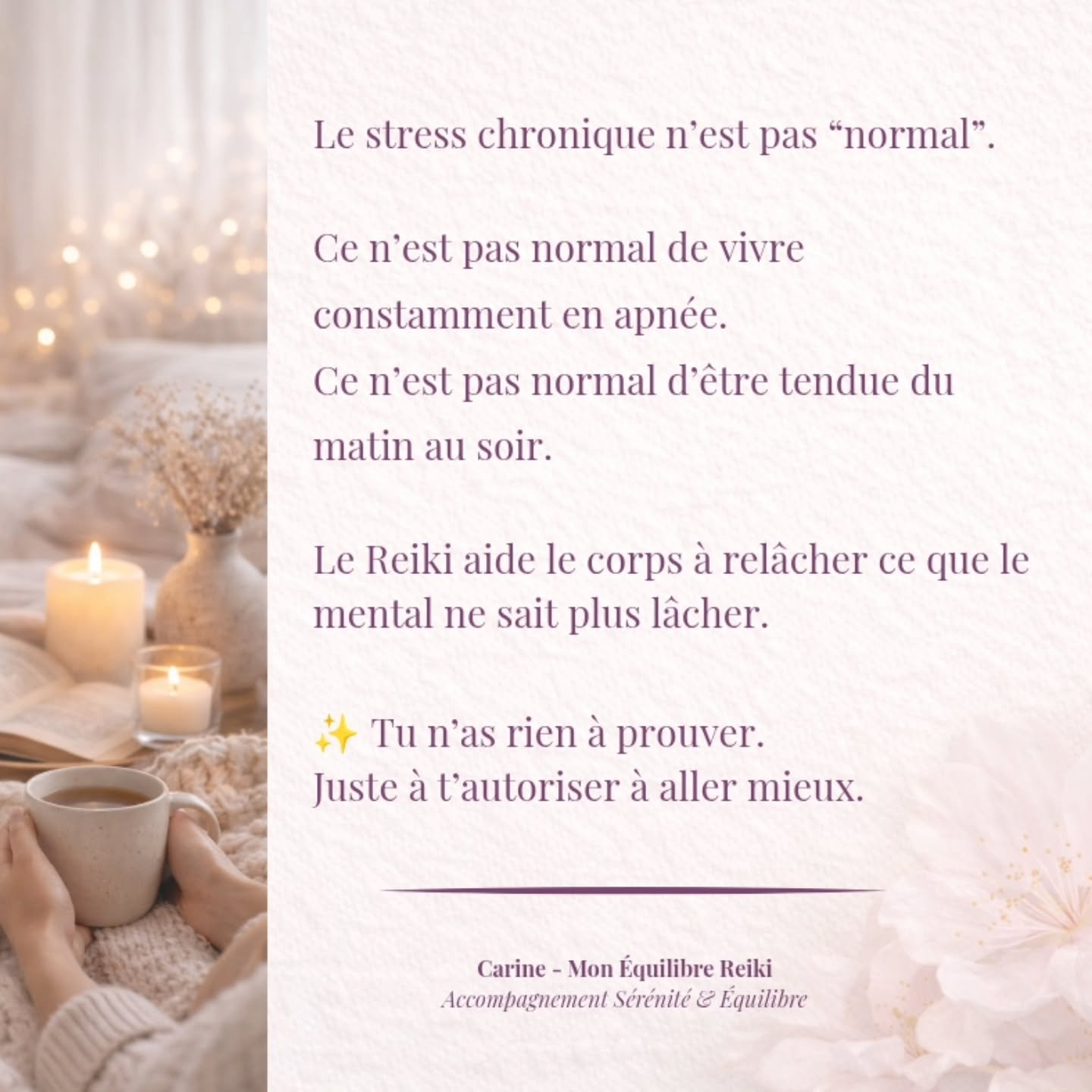 #stressfeminin #bienetrefeminin #prendresoindesoi #reiki #bienetre