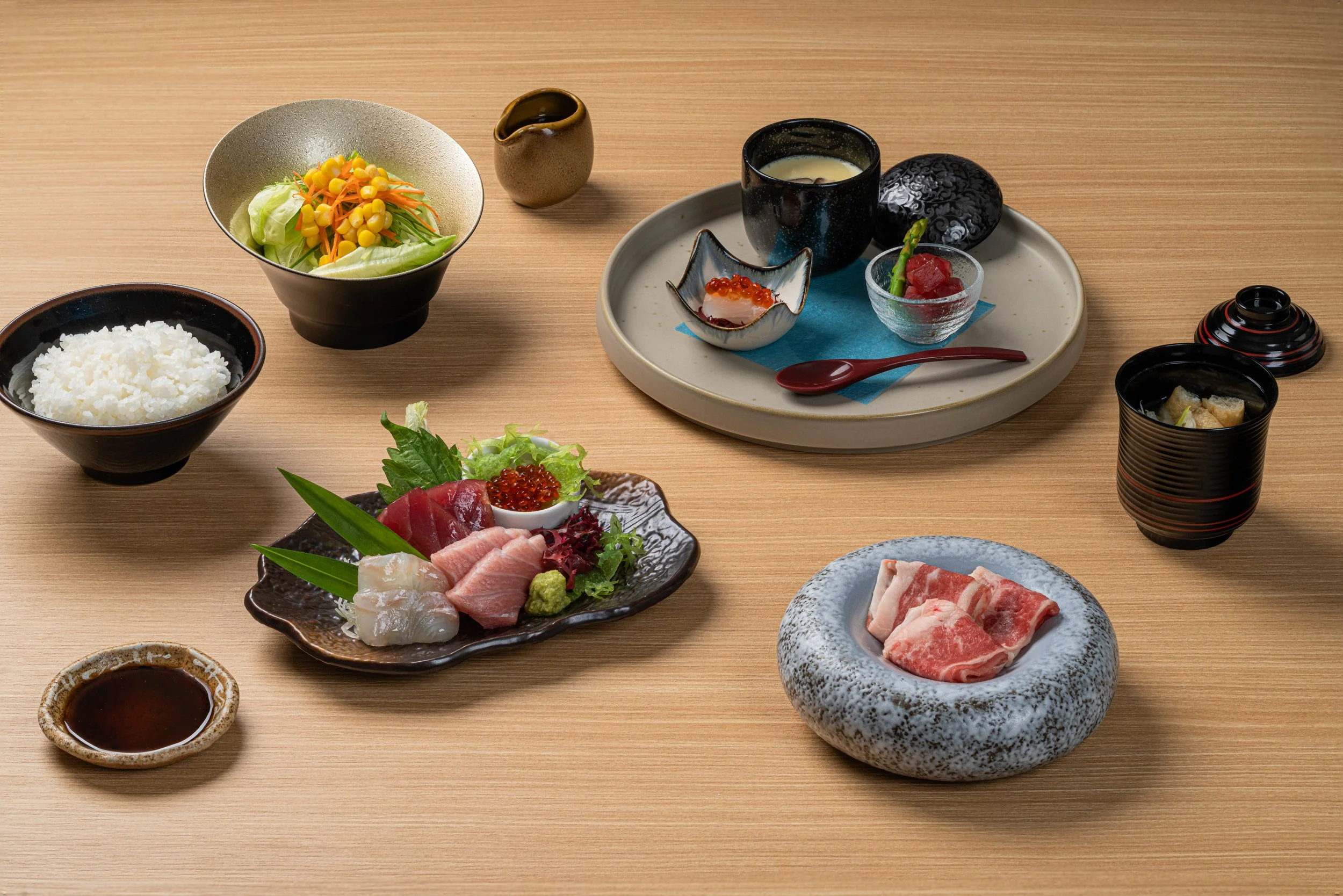 ✅Yakiniku & sashimi set.JPG